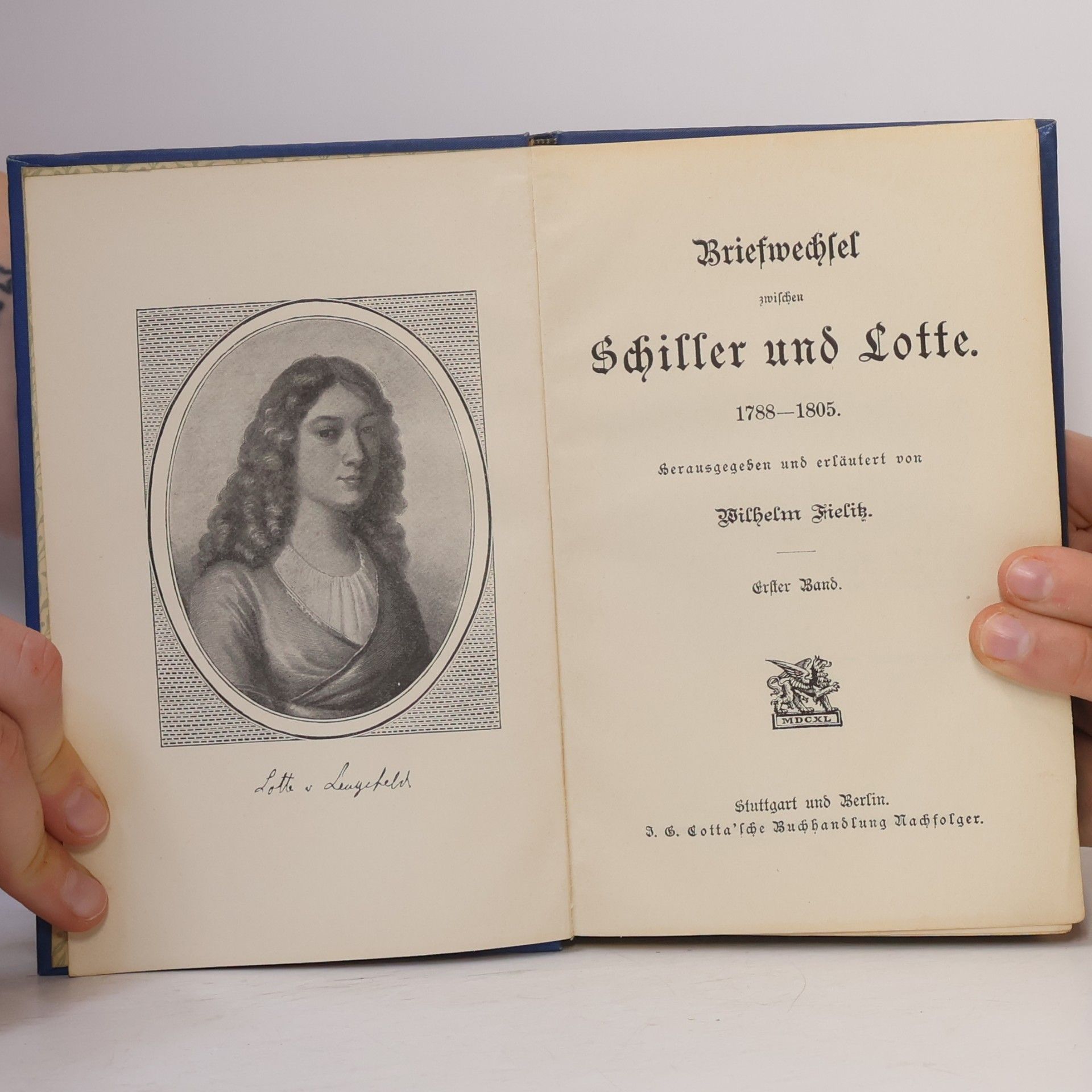 Friedrich Schiller Briefwechsel zwischen Schiller und Lotte I.