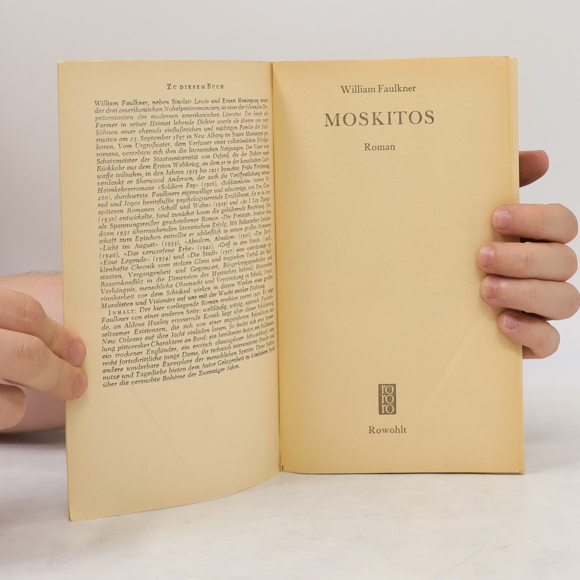 William Faulkner Moskitos