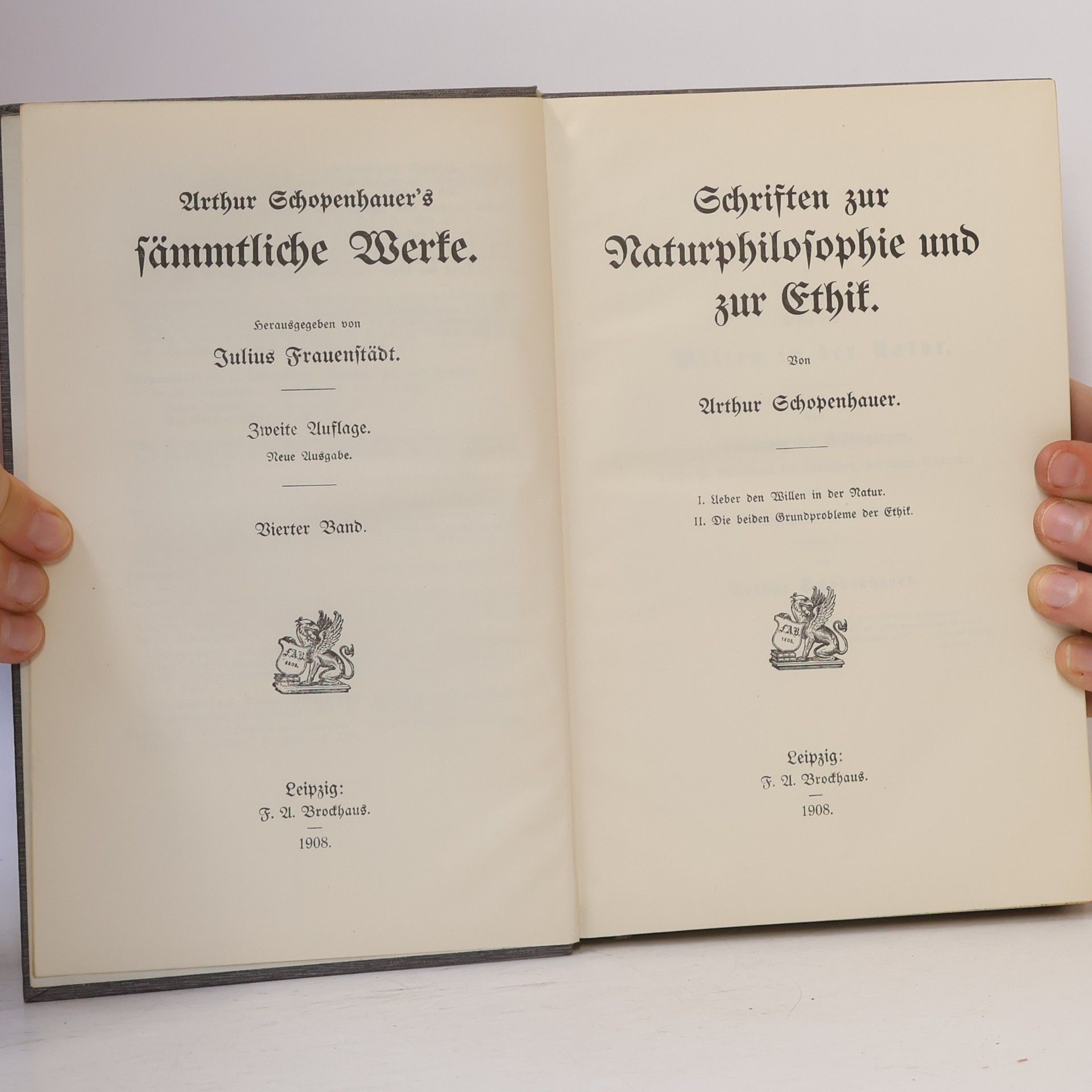 Arthur Schopenhauer Schopenhauer's Sämmtliche Werke