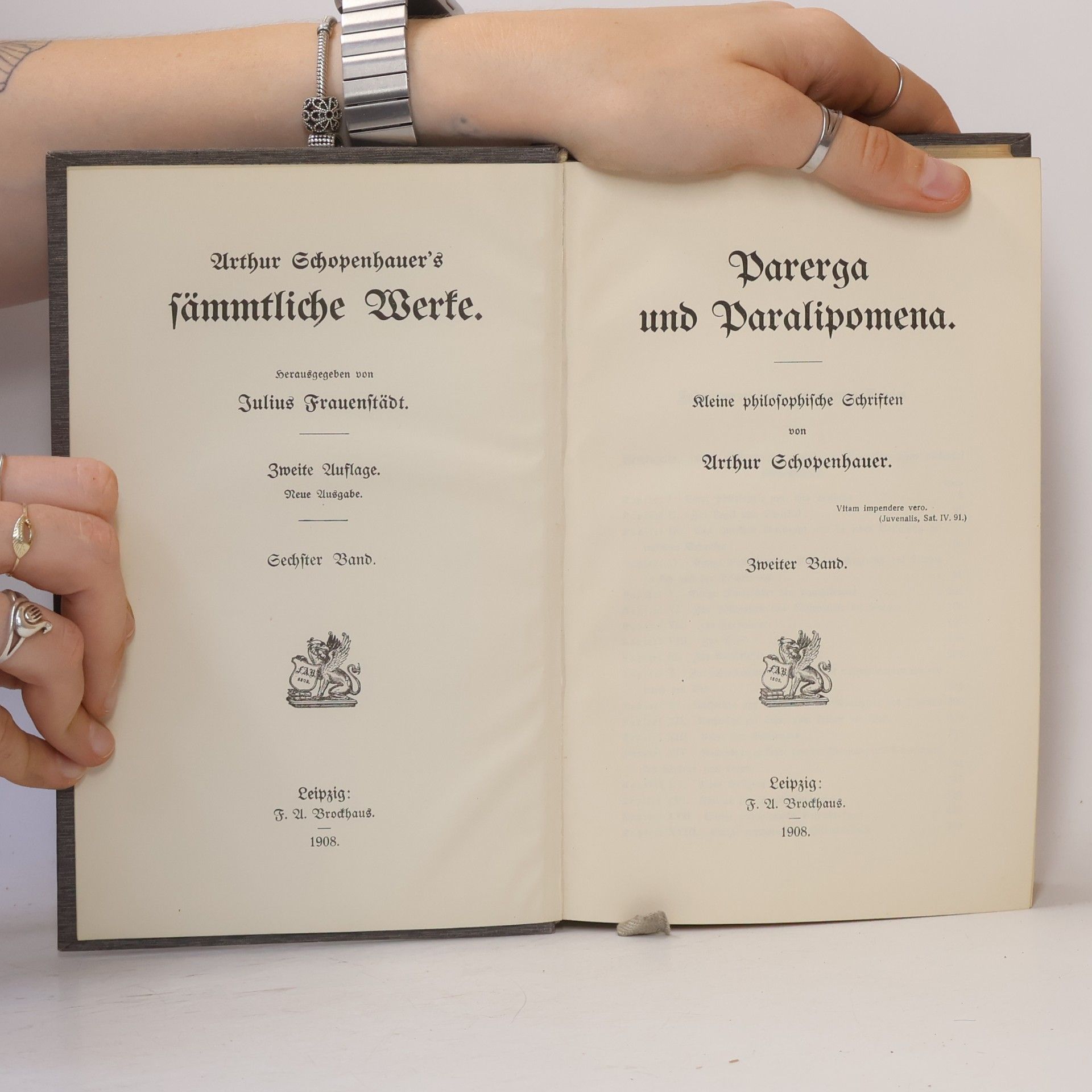 Arthur Schopenhauer Die Welt als Wille und Vorstellung. Zweiter Band