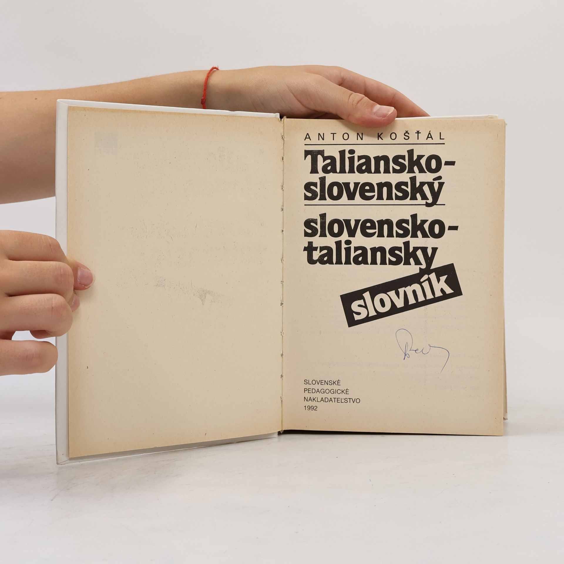 Anton Koštál Taliansko-slovenský / slovensko-taliansky slovník