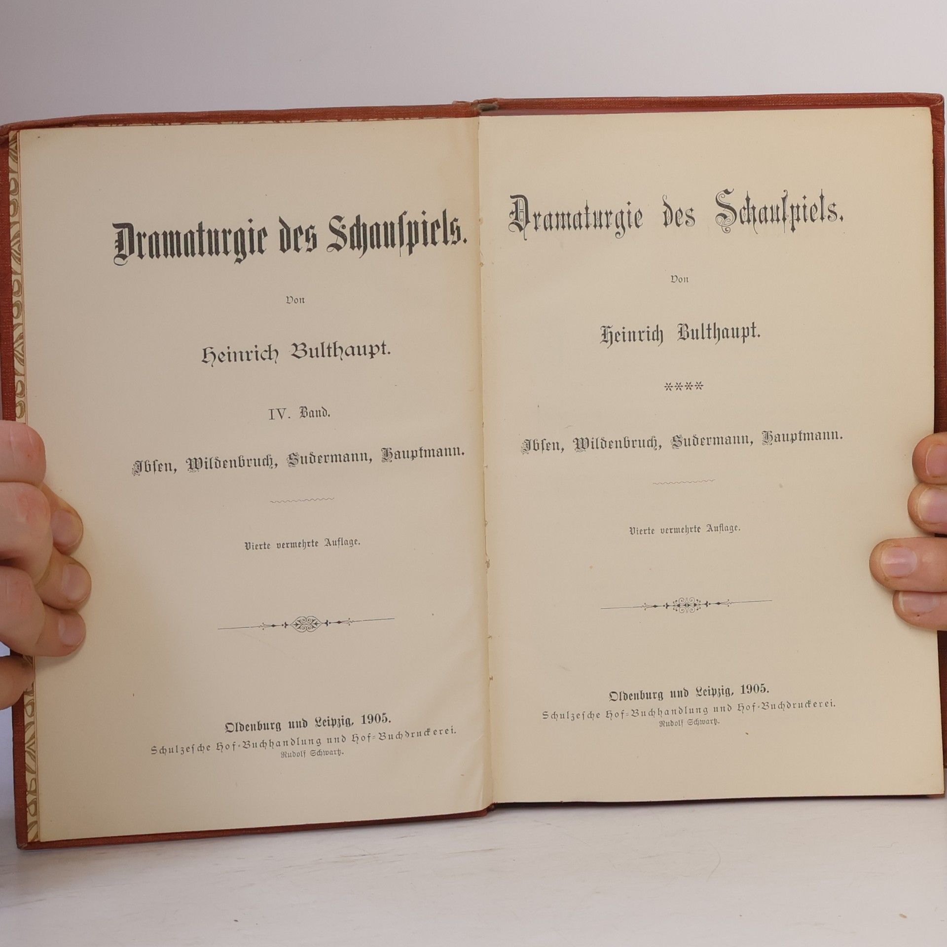 Heinrich Bulthaupt Dramaturgie des Schauspiels