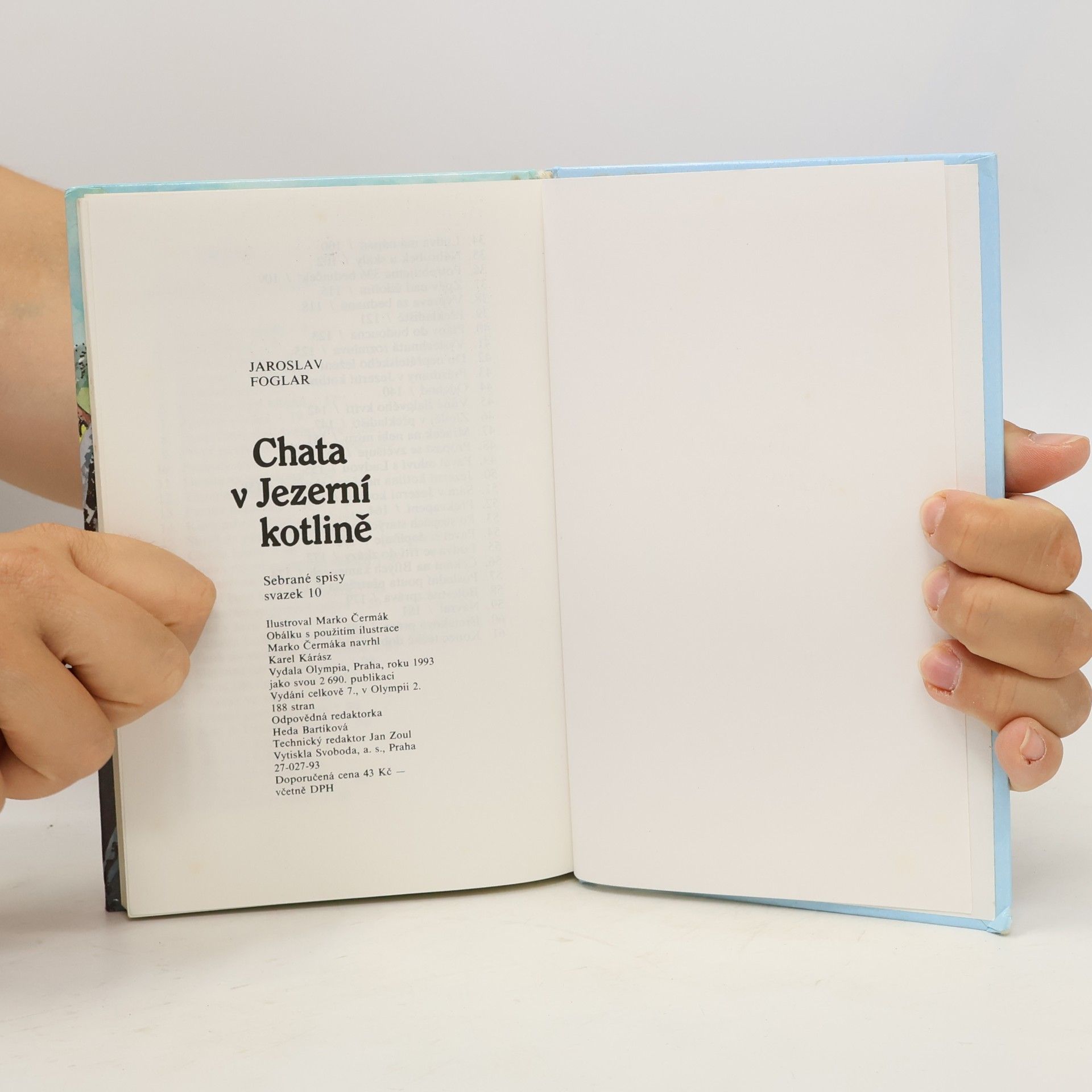 Jaroslav Foglar Chata v jezerní kotlině