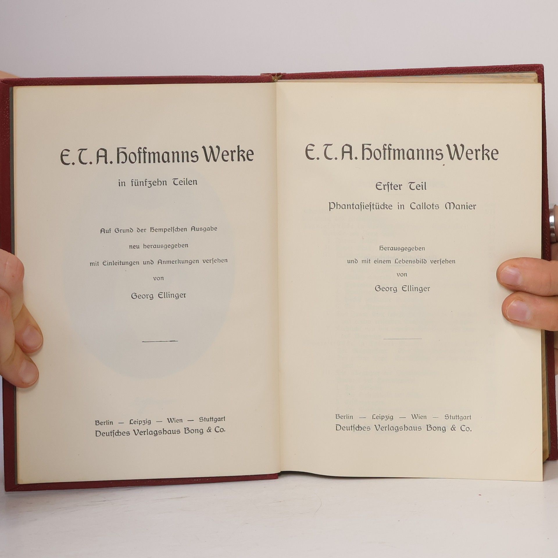 E. T. A. Hoffmann E.T.A. Hoffmans Werke 1
