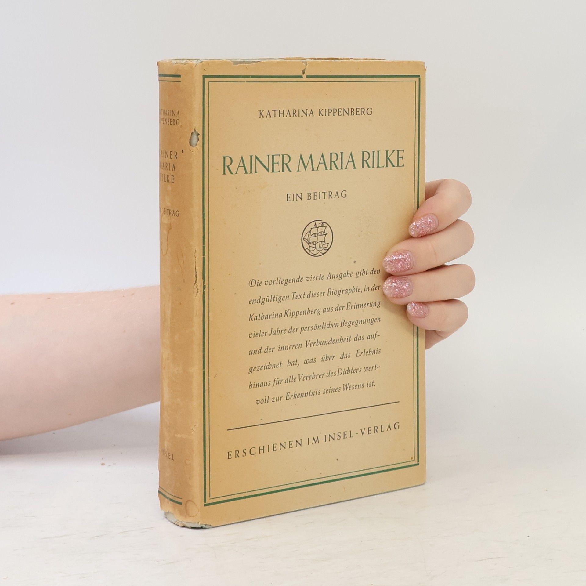 Katharina Kippenberg Rainer Maria Rilke