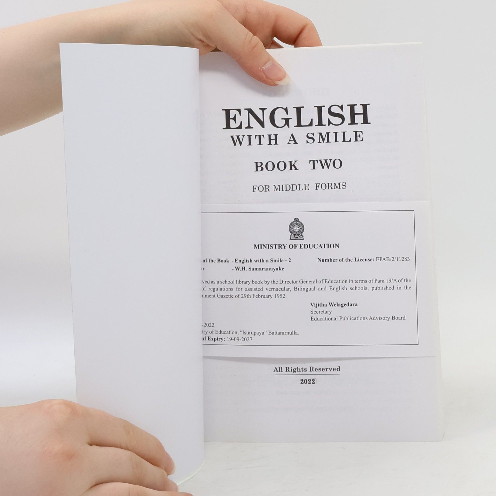 W. H. Samaranayake English With A Smile Book Two
