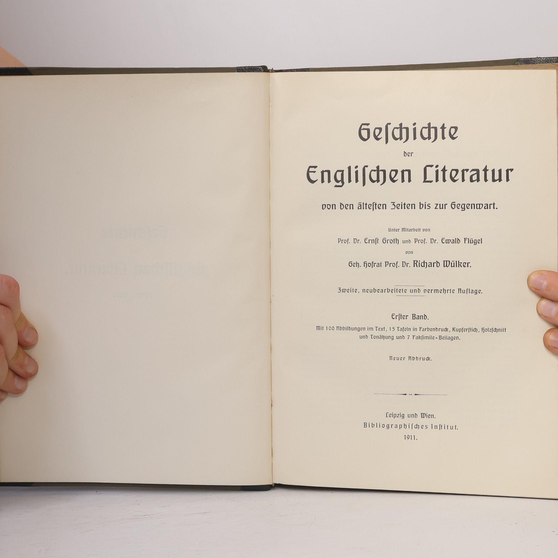 Walter F. Schirmer Geschichte der Englischen und Amerikanischen Literatur I.