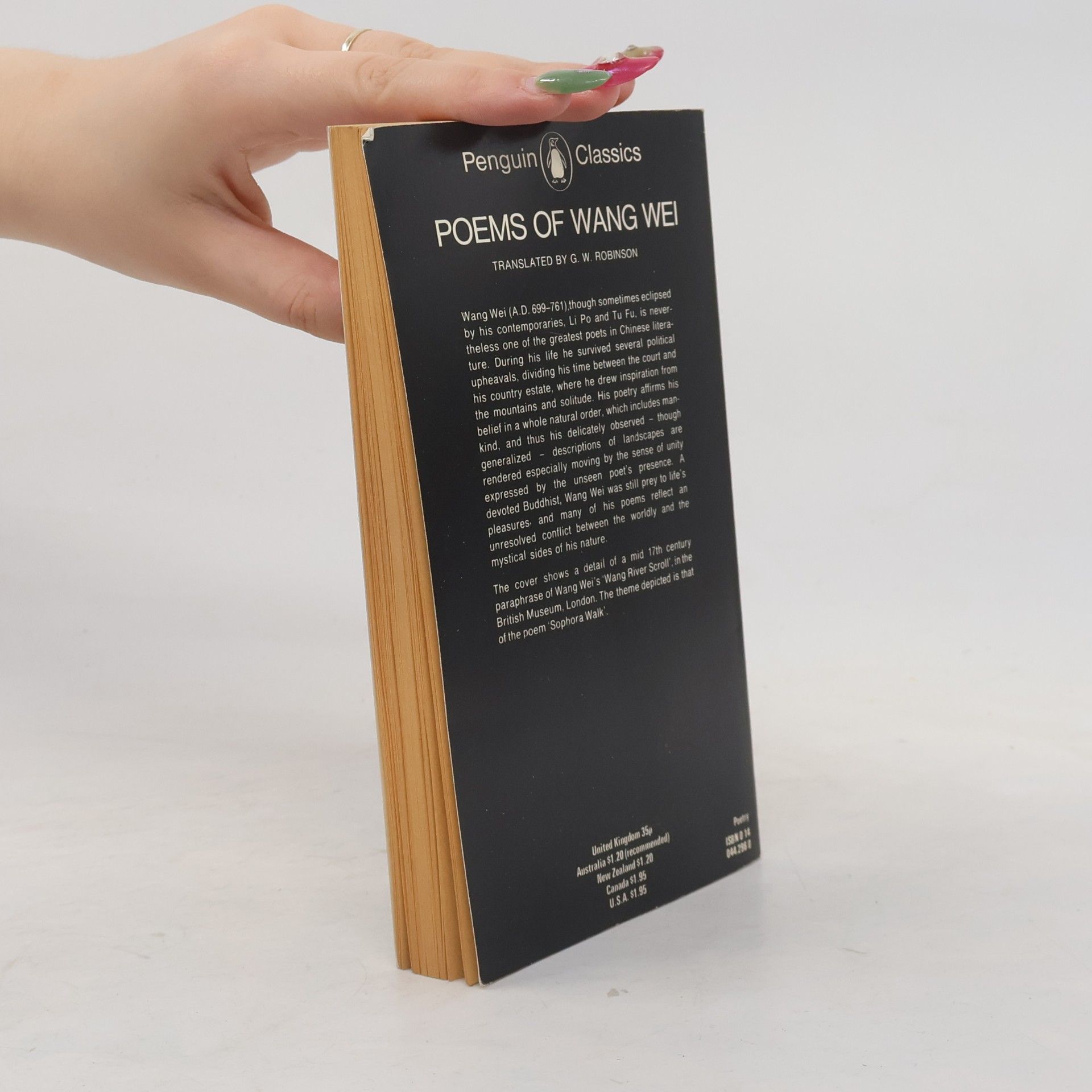 Wang Wei Penguin Classics: Poems