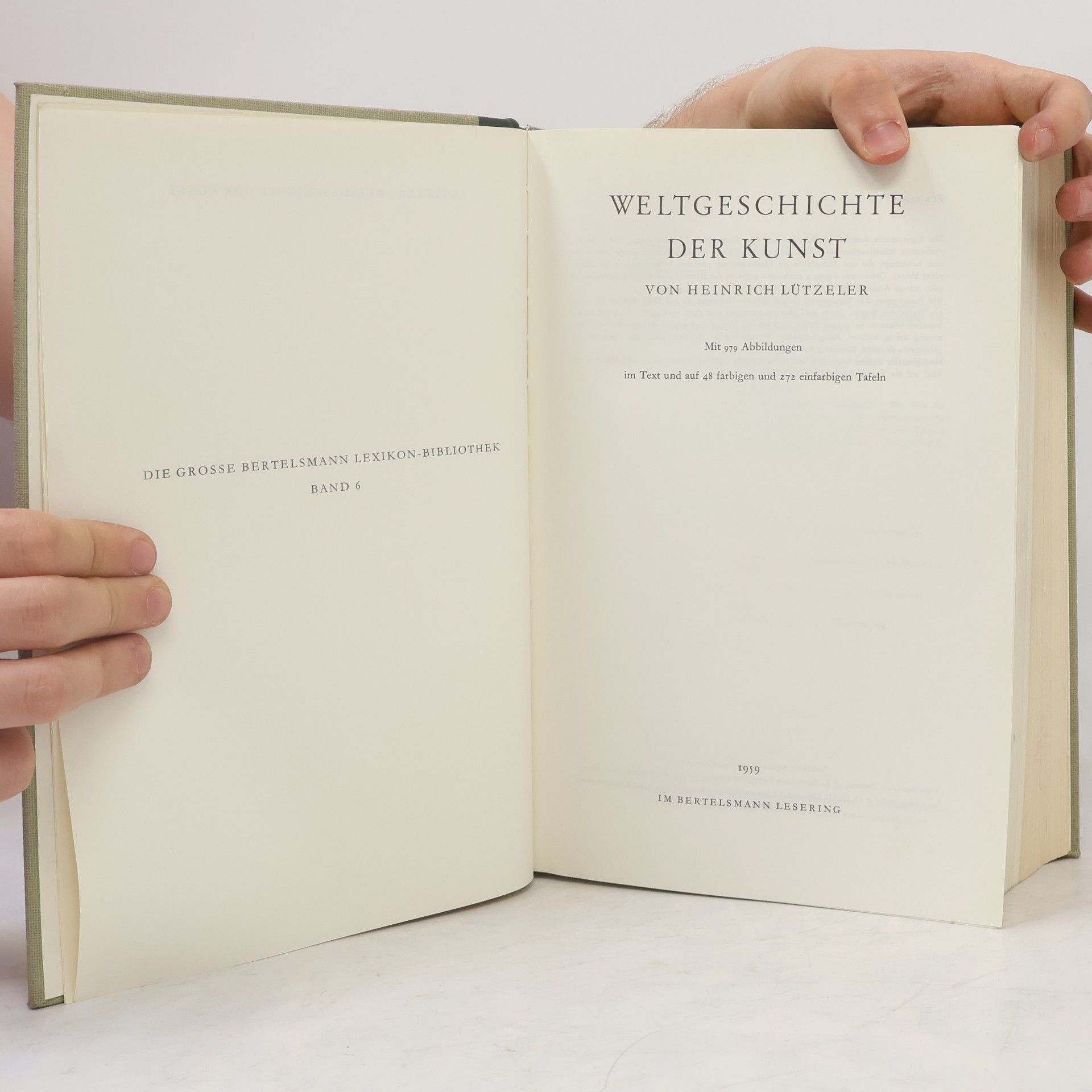 Heinrich Lützeler Weltgeschichte der Kunst