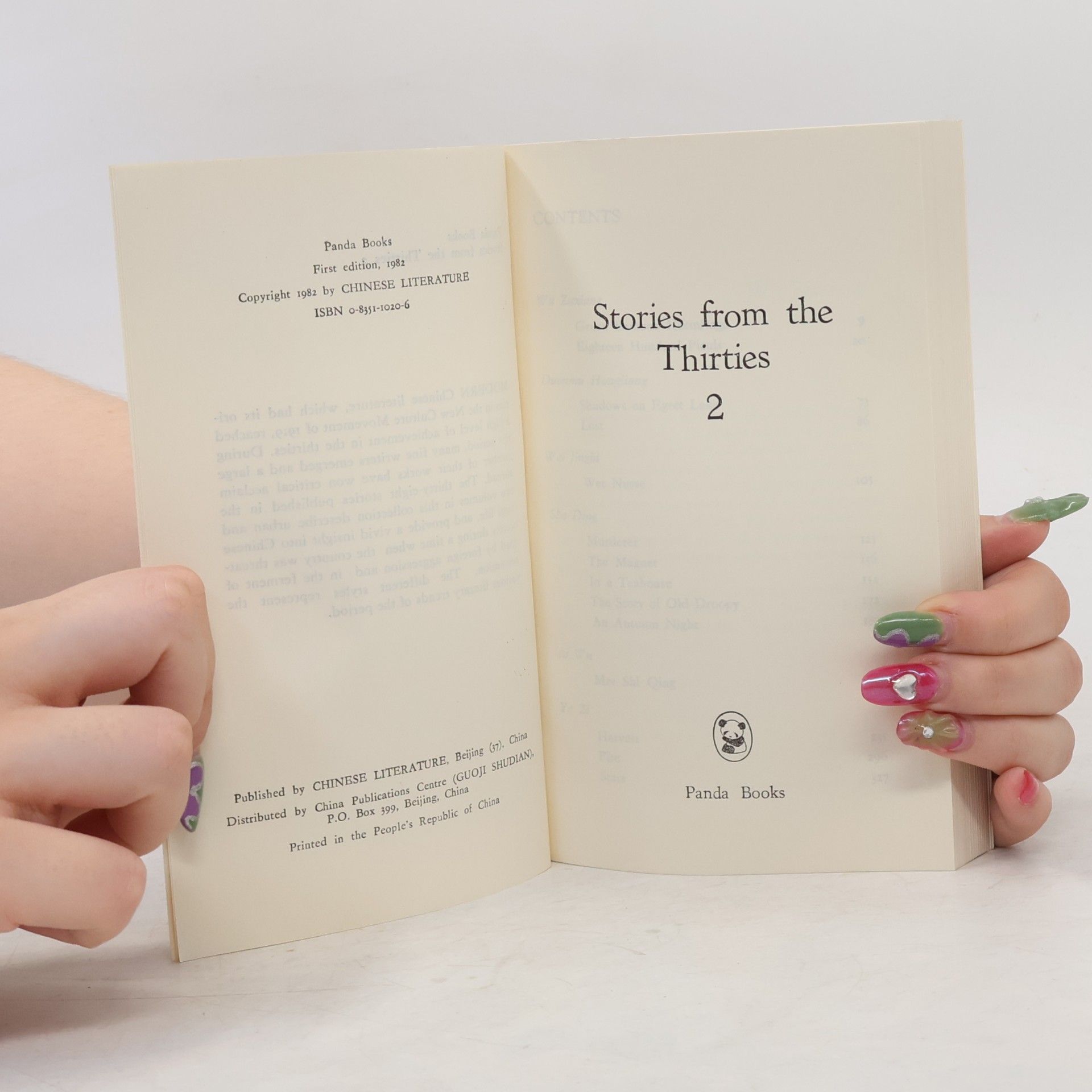 Panda Books - 2: Stories from the Thirties