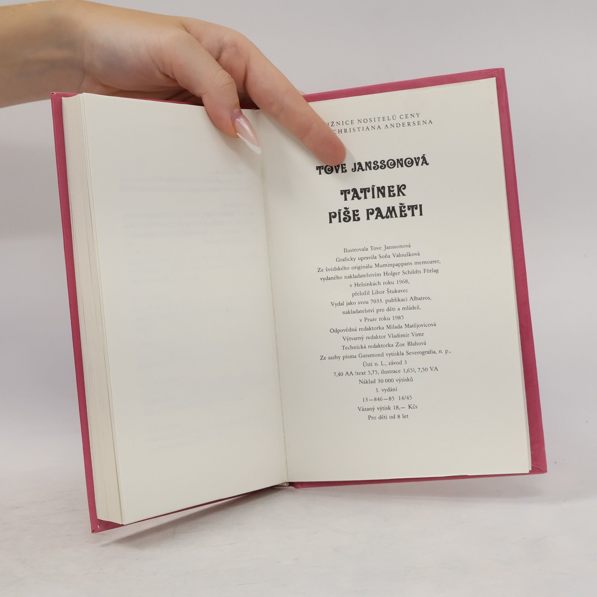 Tove Jansson Tatínek píše paměti