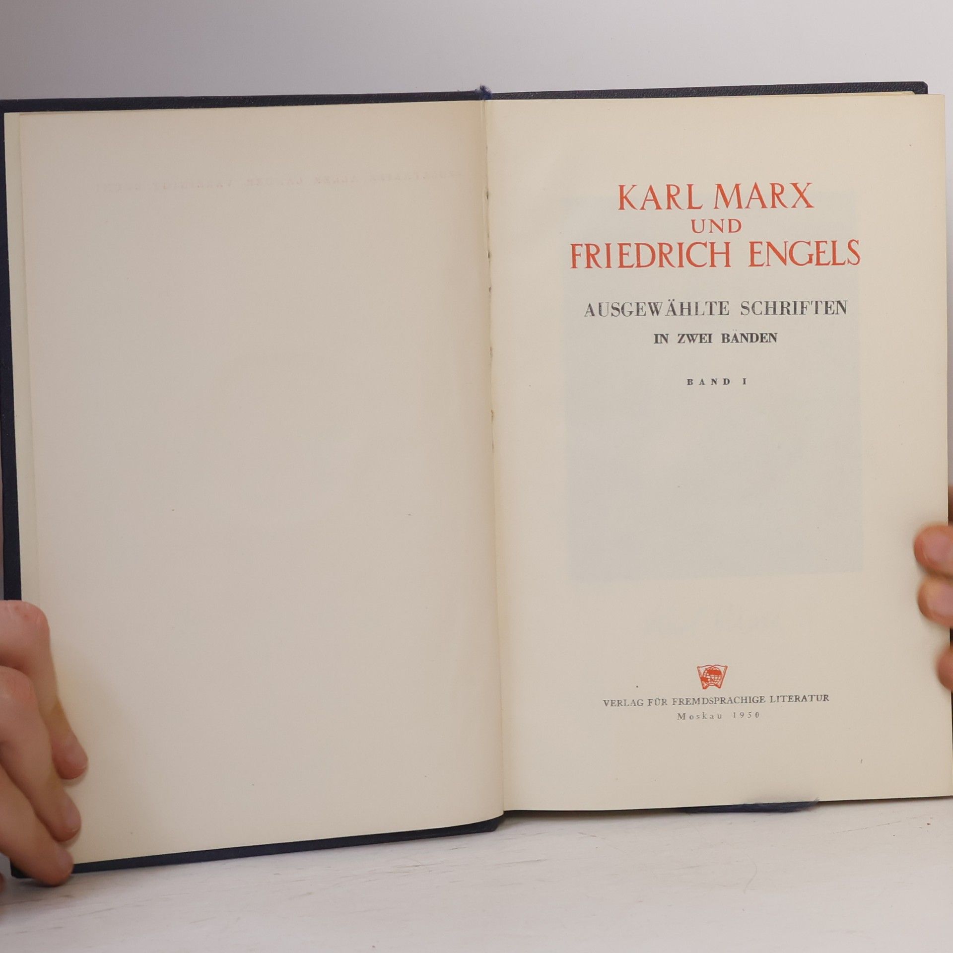 Karl Marx Ausgewählte Schriften in zwei Bänden