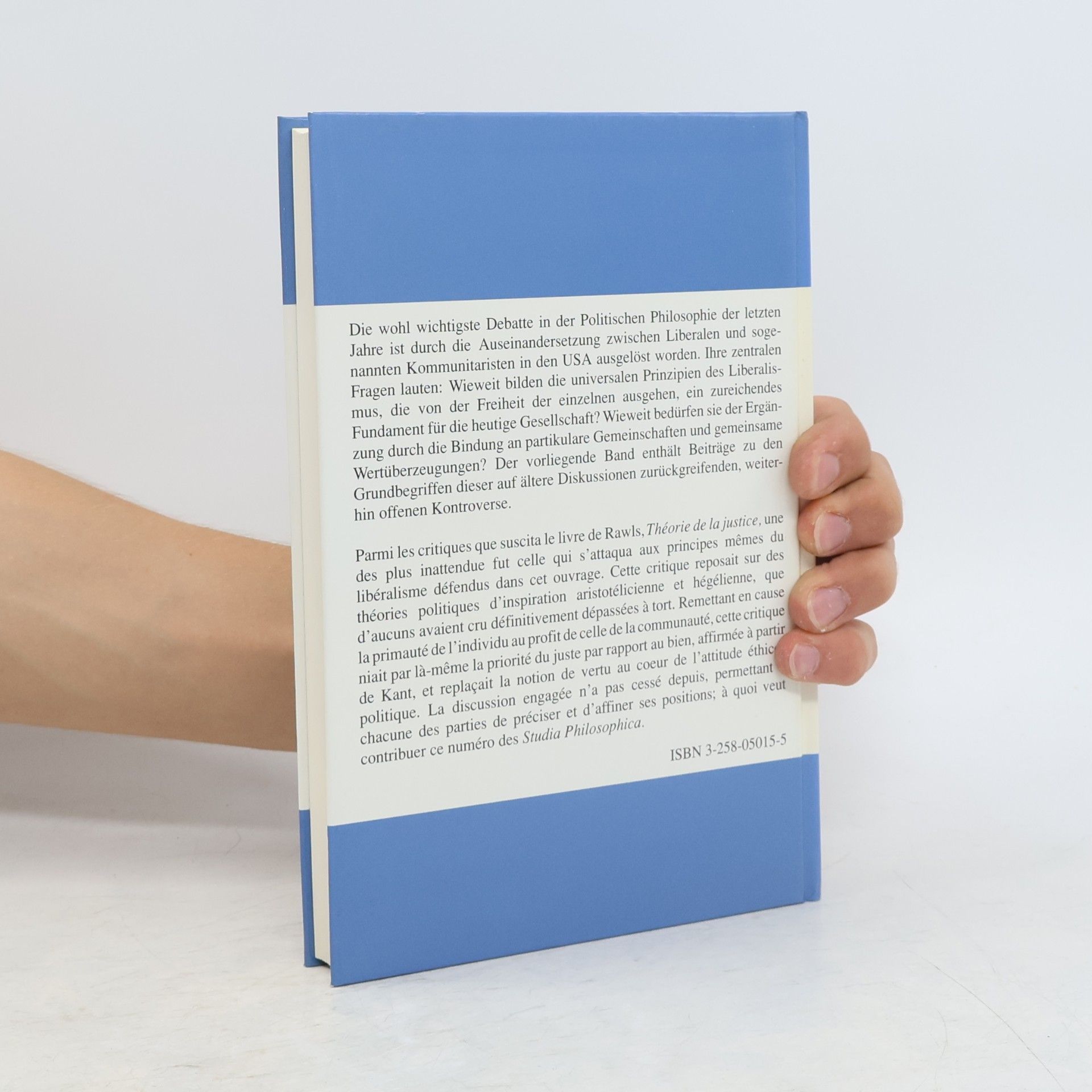 Emil Angehrn Studia Philosophica - 53: Gemeinschaft und Freiheit: Z. Tl. in Französ. Sprache