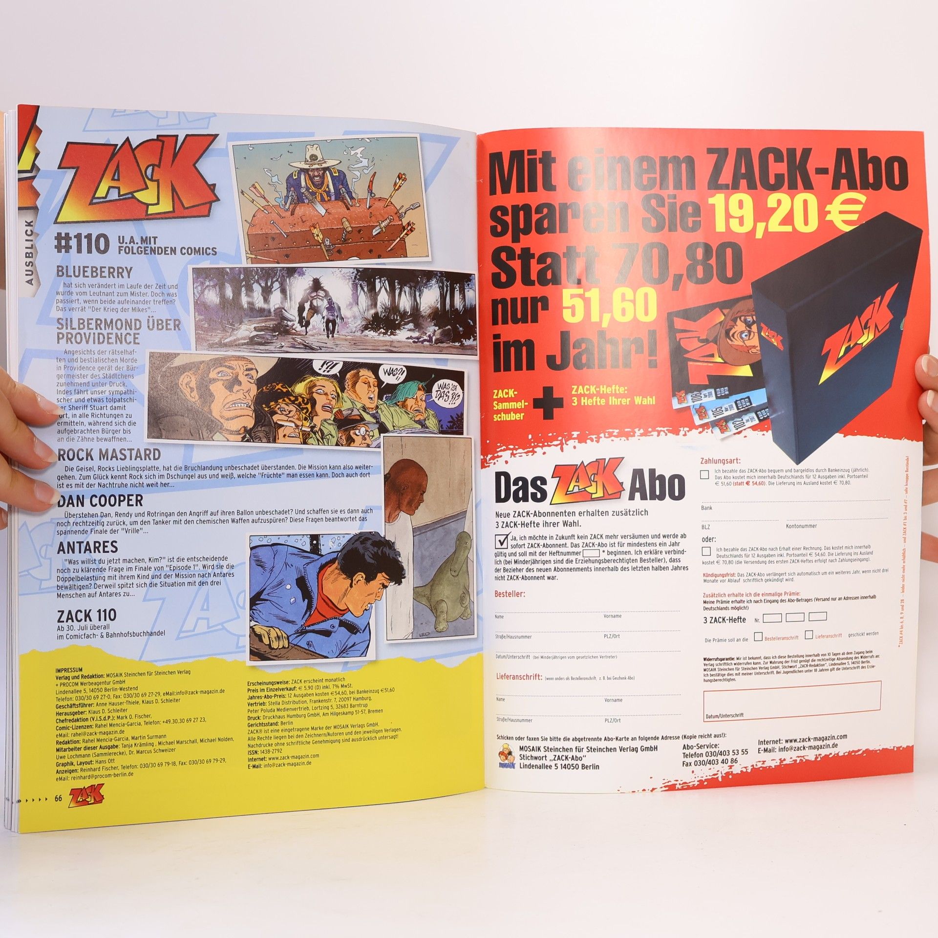 Collectif d'auteurs Zack 109