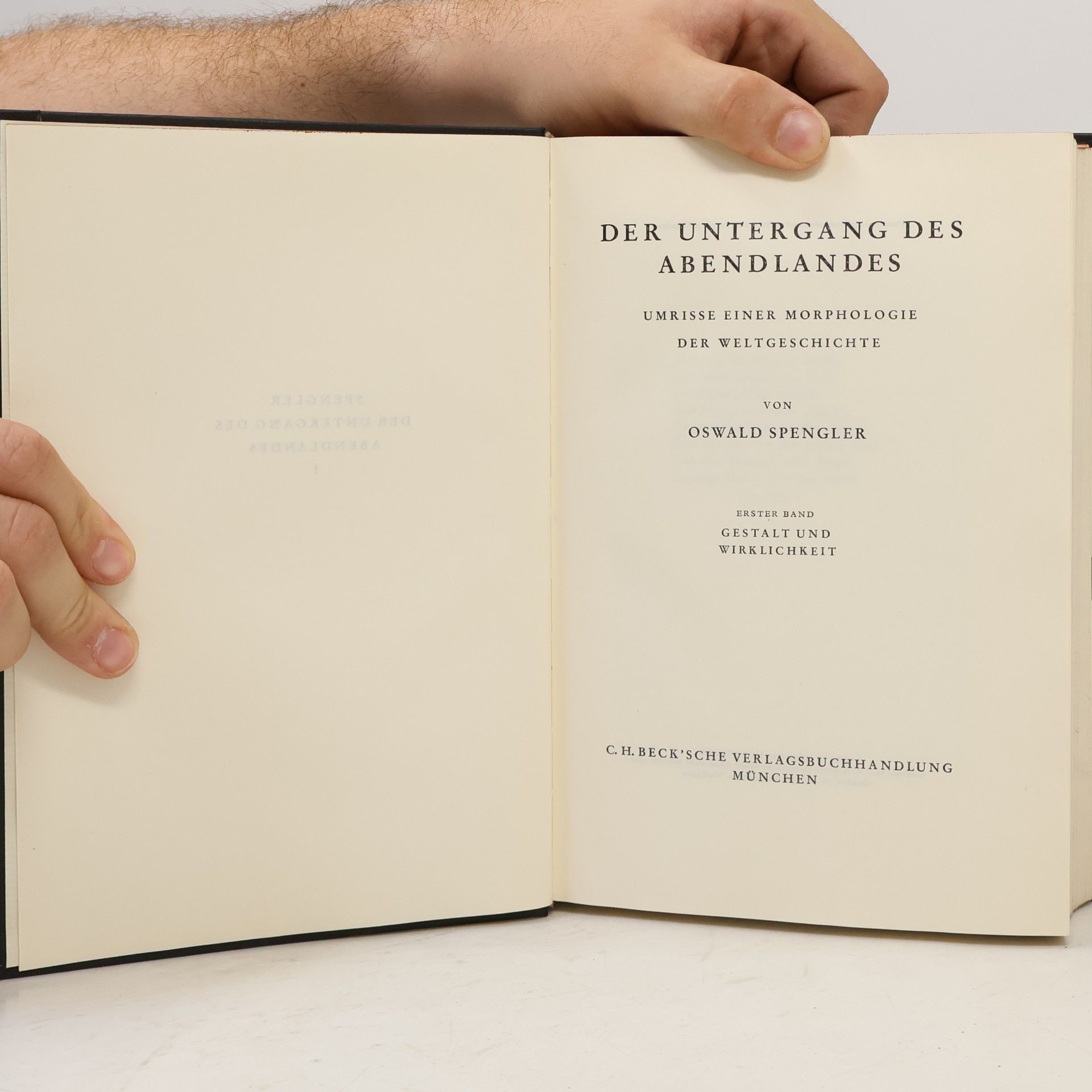 Oswald Spengler Der Untergang des Abendlandes