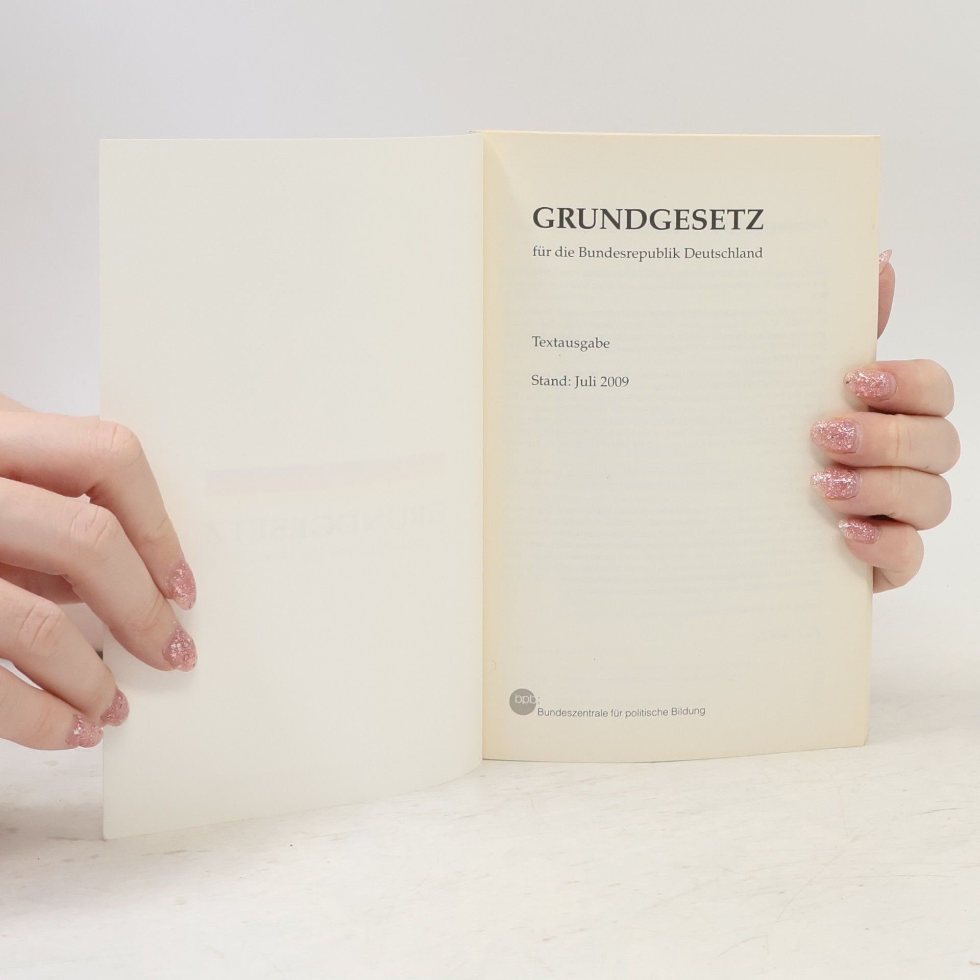 Various authors Grundgesetz für die Bundesrepublik Deutschland