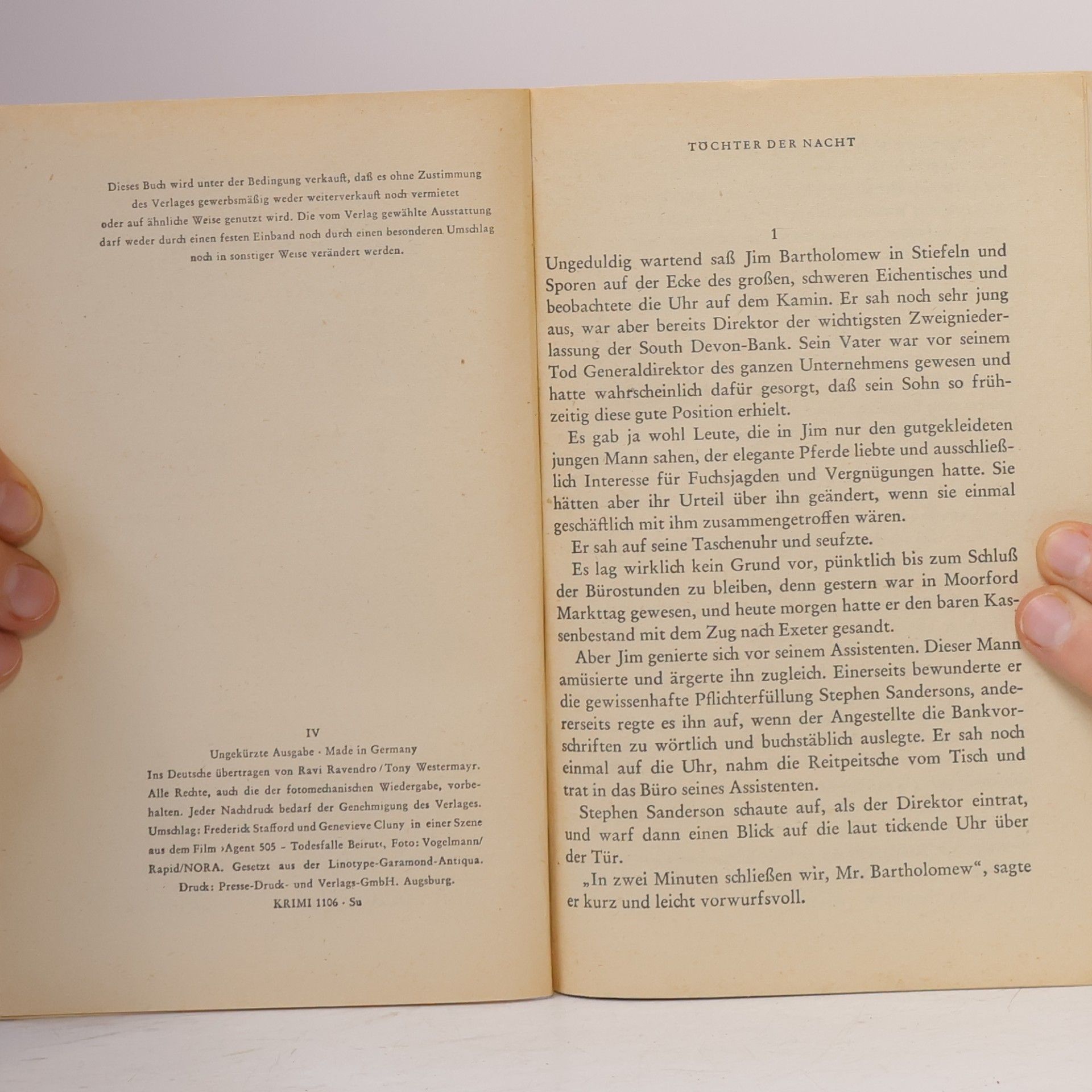 Edgar Wallace Tochter der Nacht