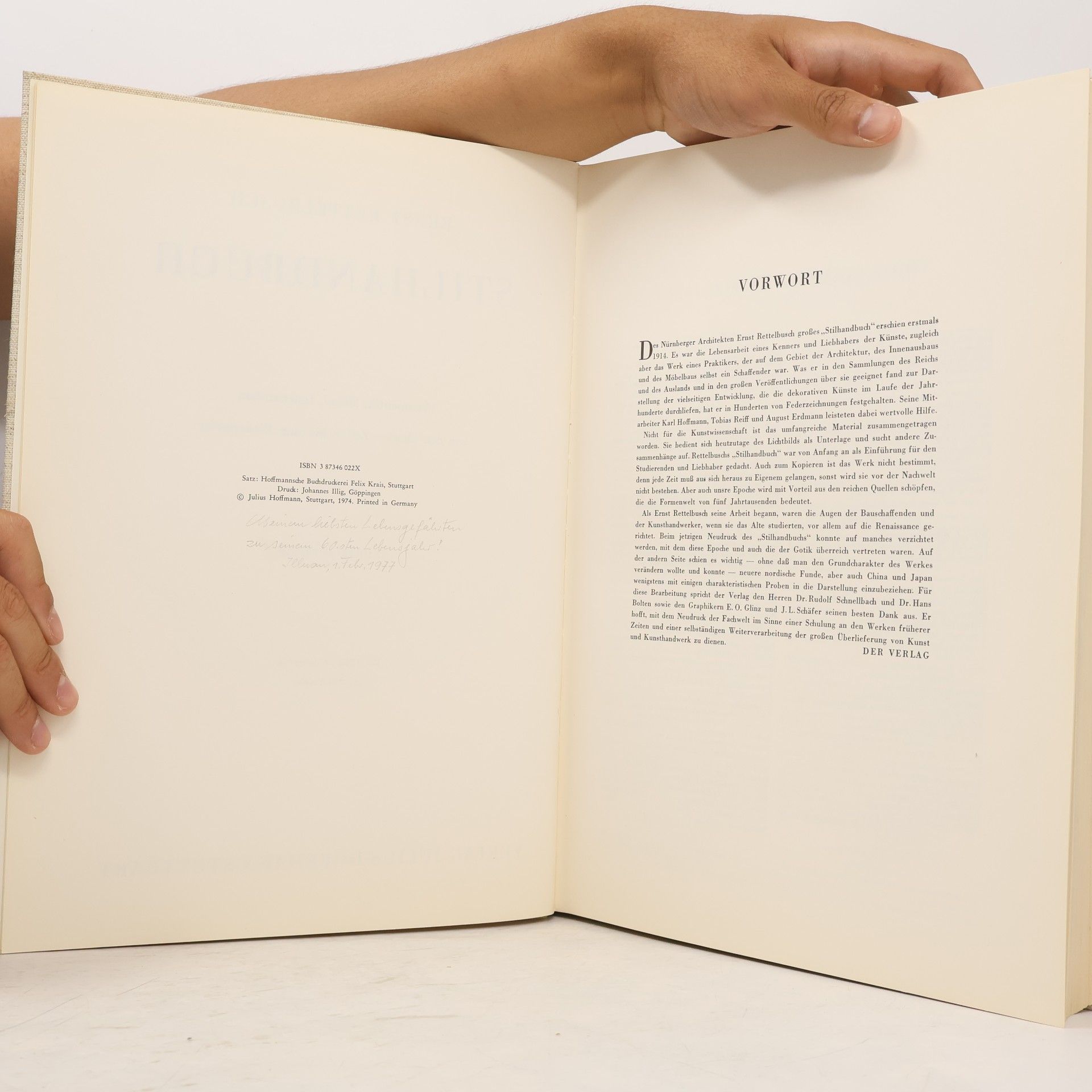 Ernst Rettelbusch Stilhandbuch
