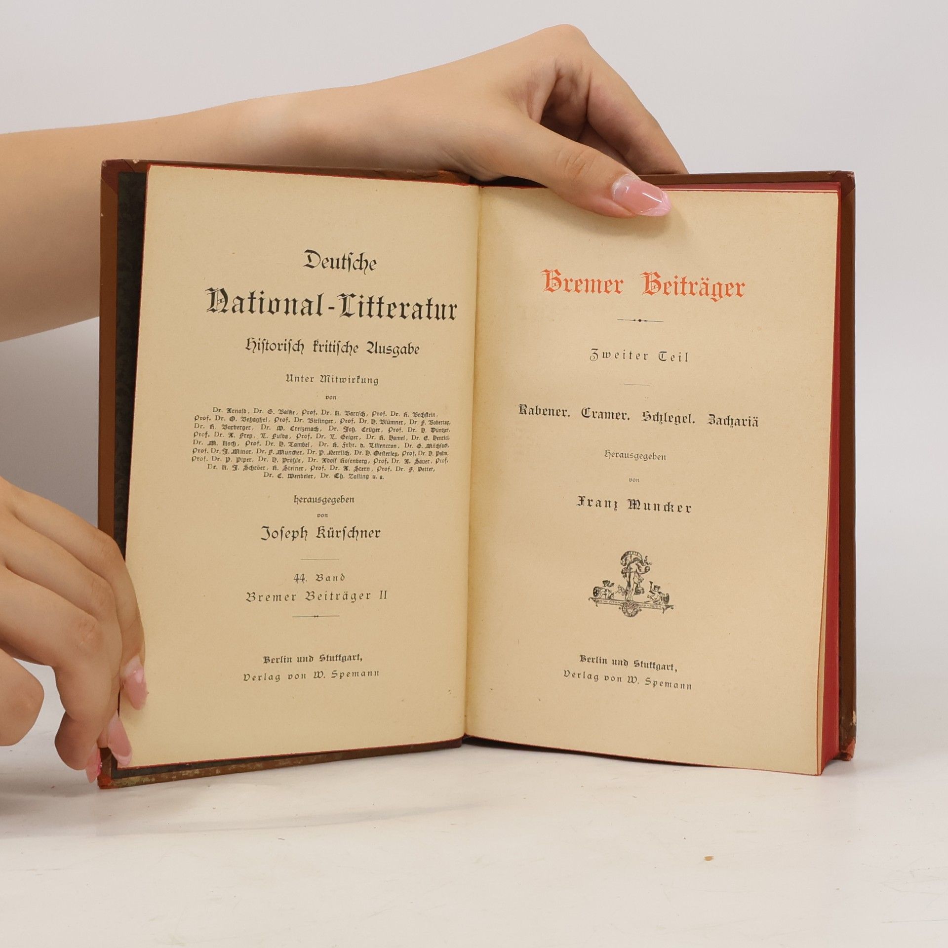 Autorenkollektiv Deutsche National-Litteratur 44. Bremer Beiträge II.