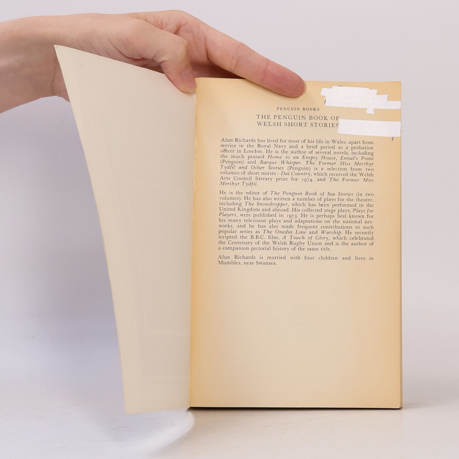 Alun Richards The Penguin Book of Welsh Short Stories