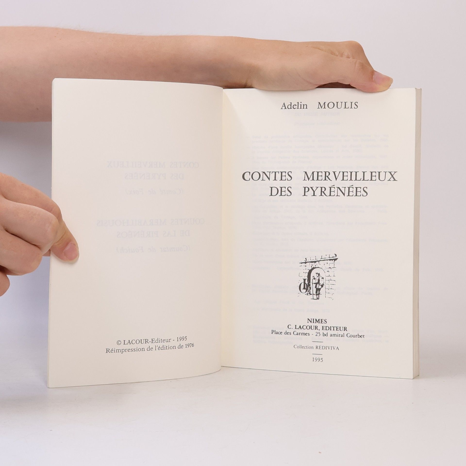 Adelin Moulis Contes merveilleux des Pyrénées