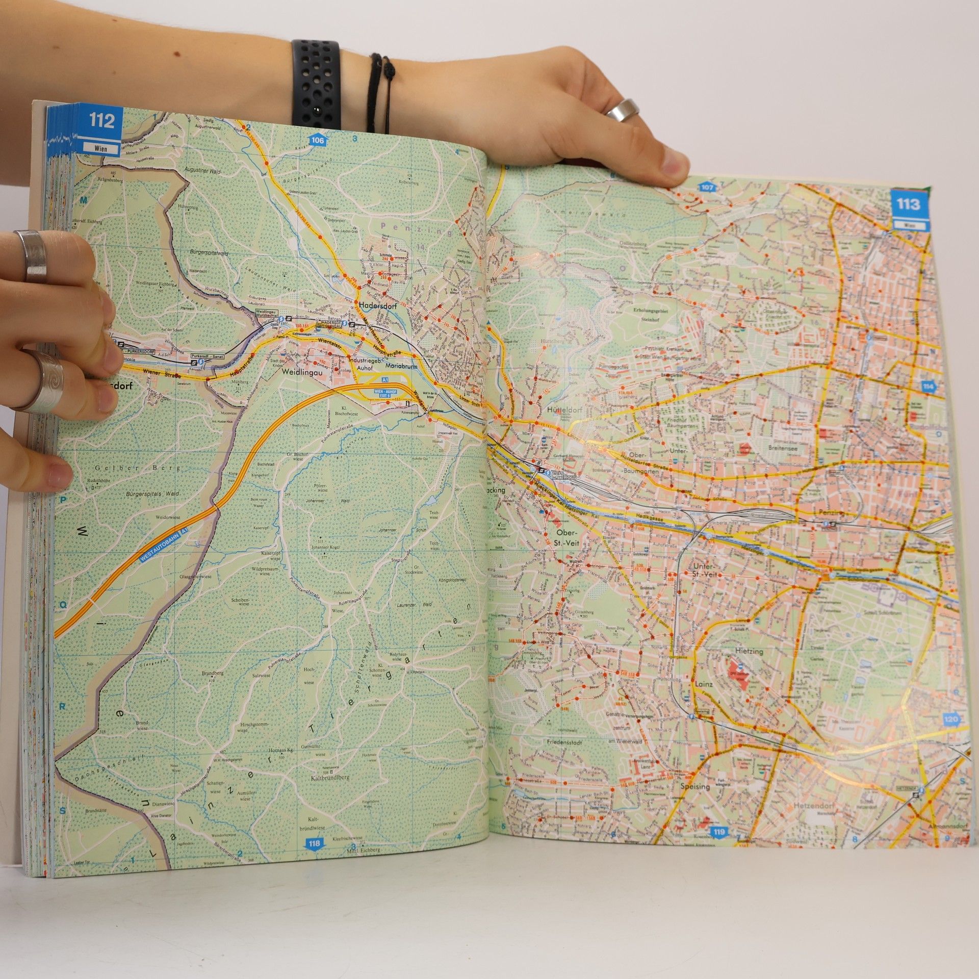 Atlas Österreich, Strassen & Städte