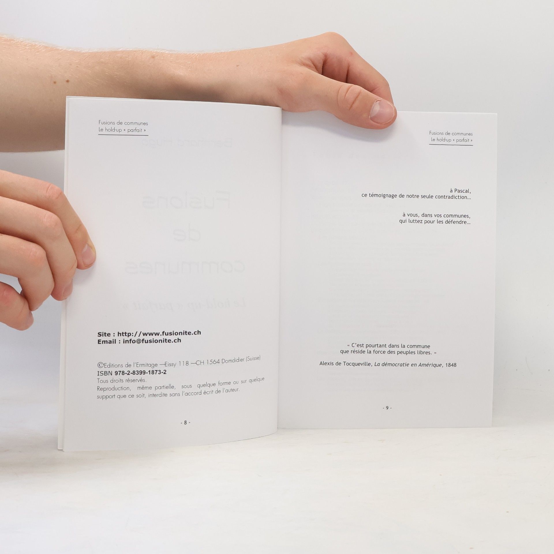 Bernhard Rosenkranz Fusions de communes - Le hold-up « parfait »