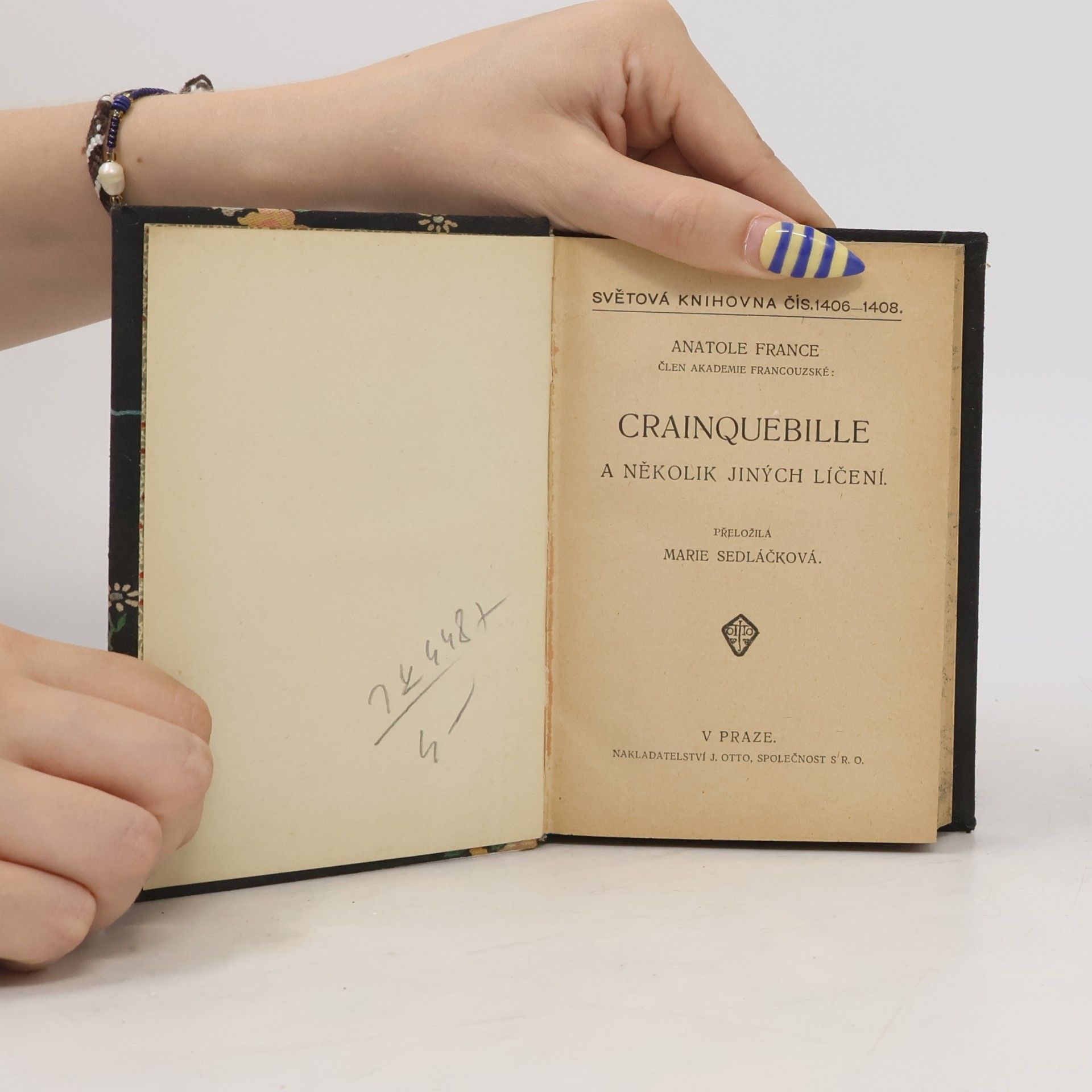 Marie Sedláčková Crainquebille a několik jiných líčení
