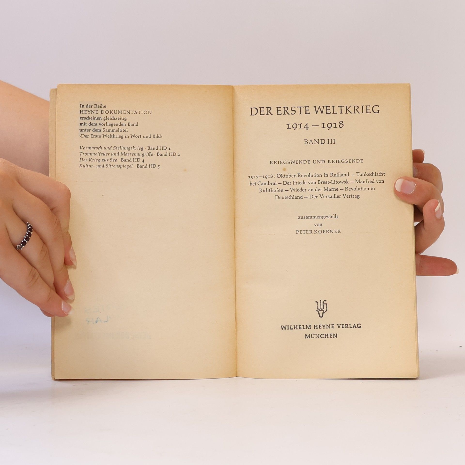 Kolektiv autorů Der I. Weltkrieg 1914-1918 in Wort und Bild 3