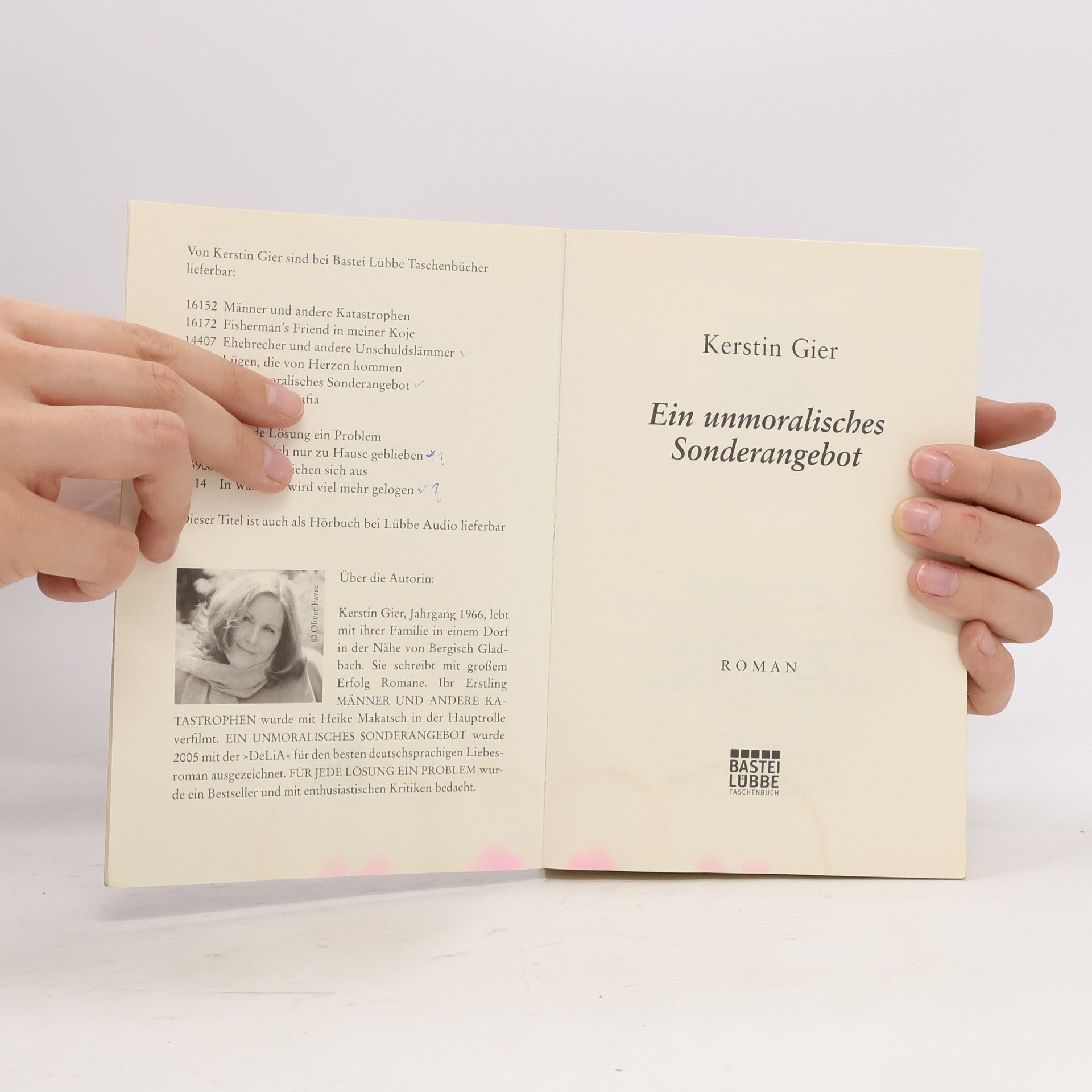 Kerstin Gier Ein unmoralisches Sonderangebot : Roman