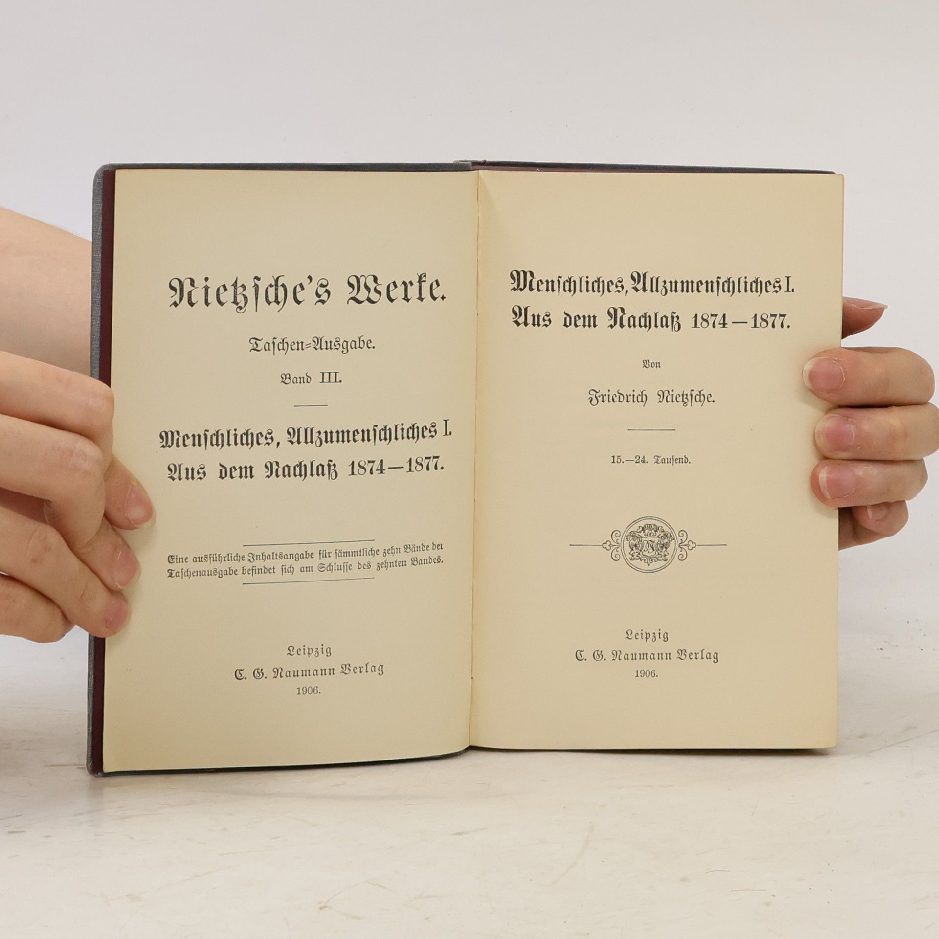 Friedrich Nietzsche Friedrich Nietzsche's Werke 3