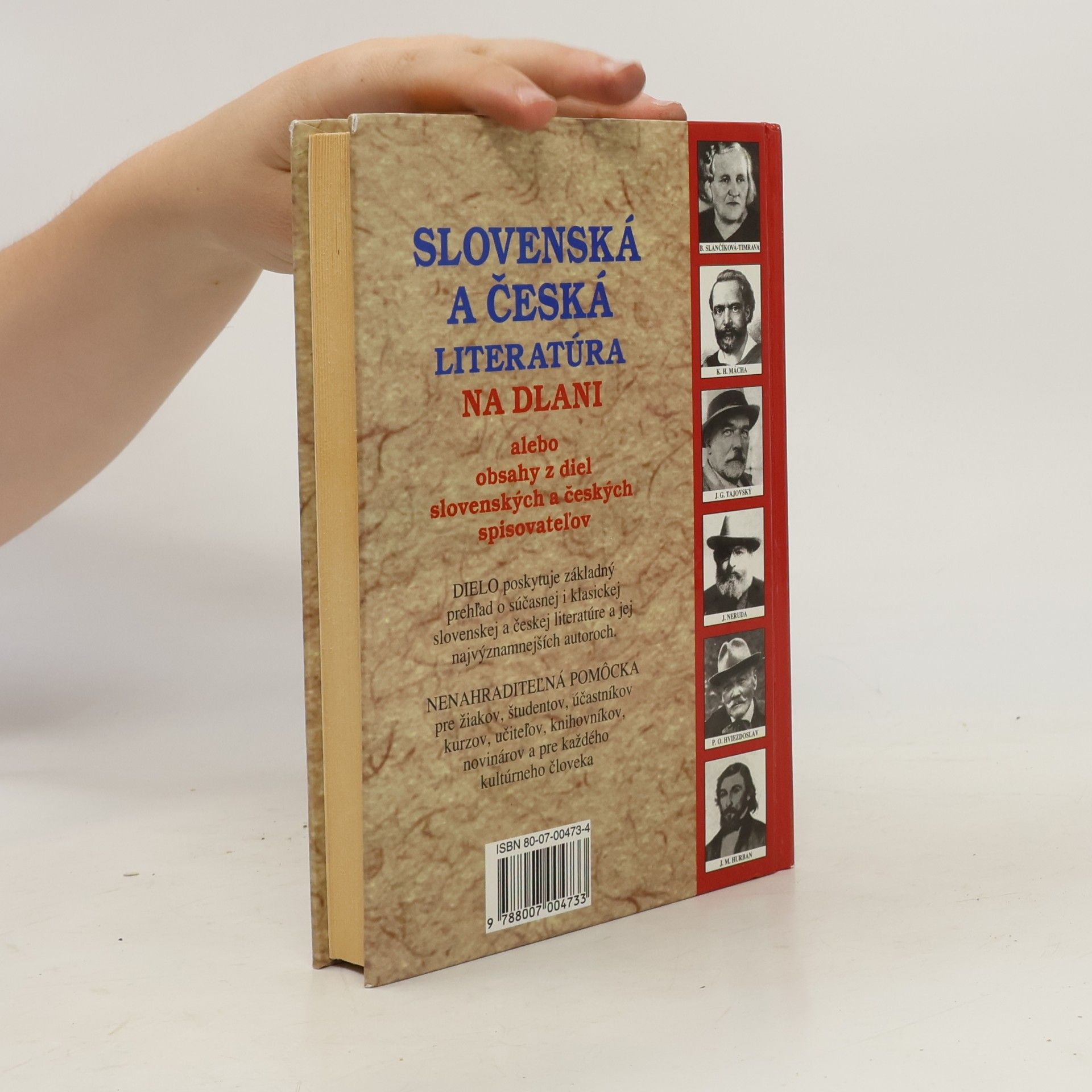 Anna Florianová Slovenská a česká literatúra na dlani : obsahy z diel slovenských a českých spisovateľov
