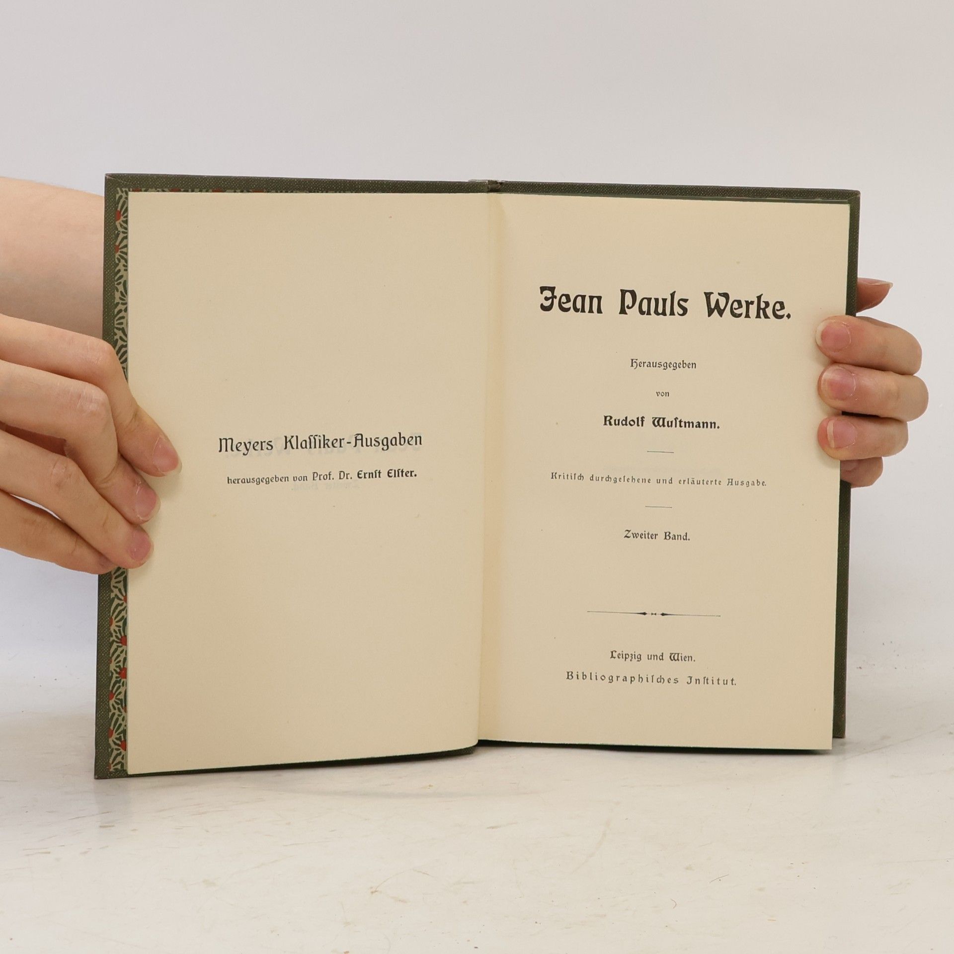 Rudolf Wustmann Jean Pauls Werke. Band 2