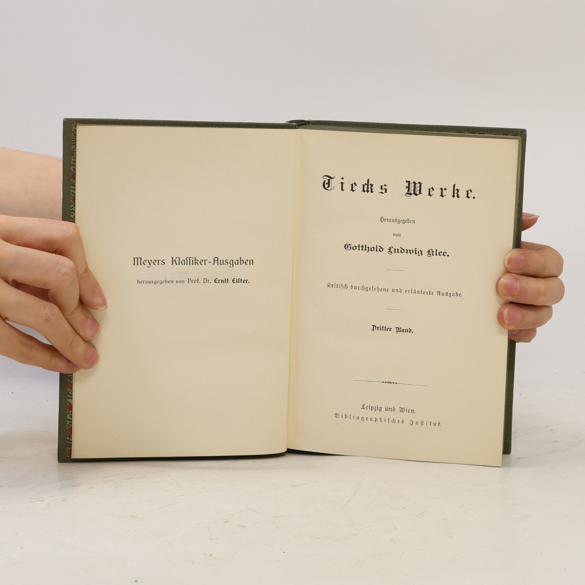 Ludwig Tieck Tiecks Werke 3