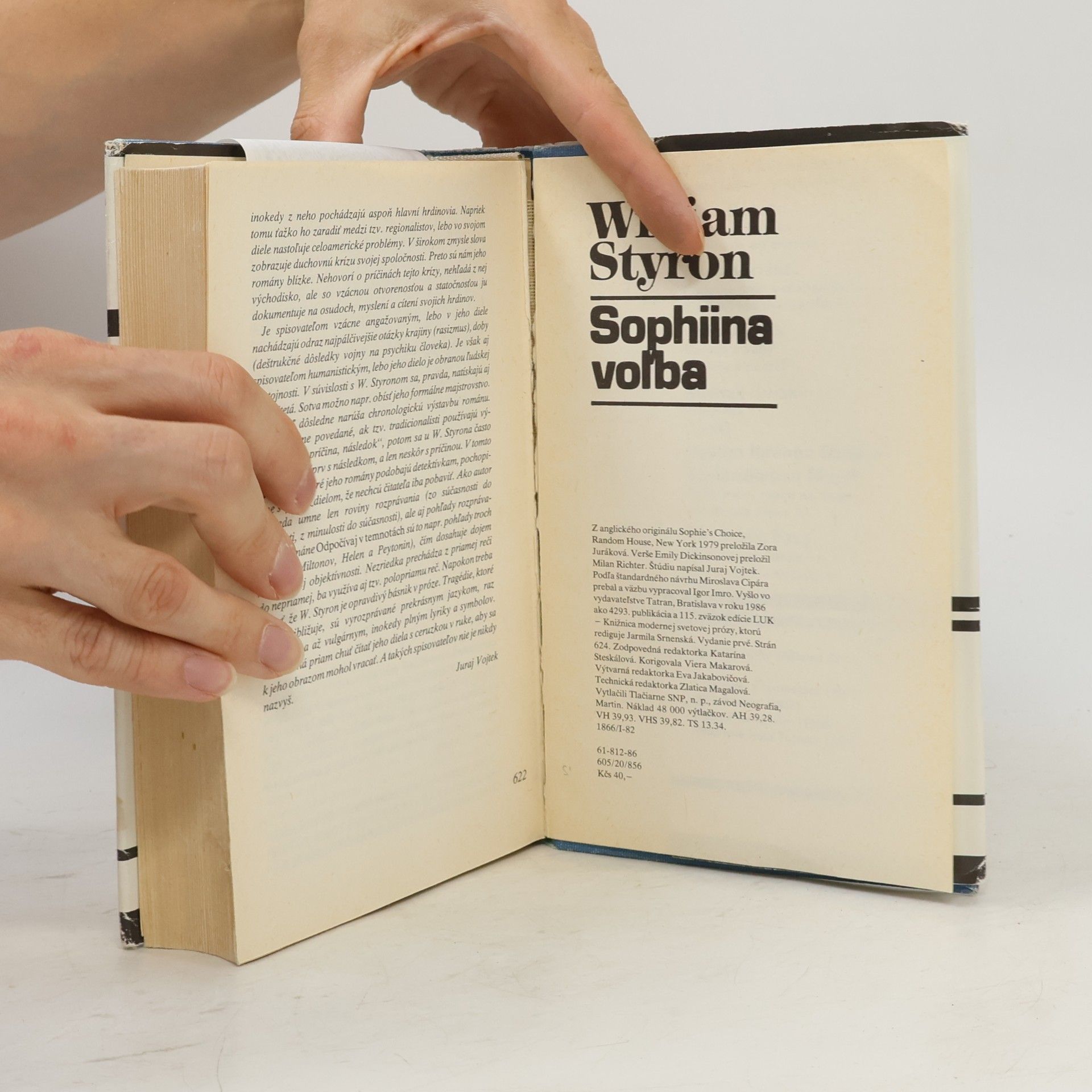 William Styron Sophiina voľba