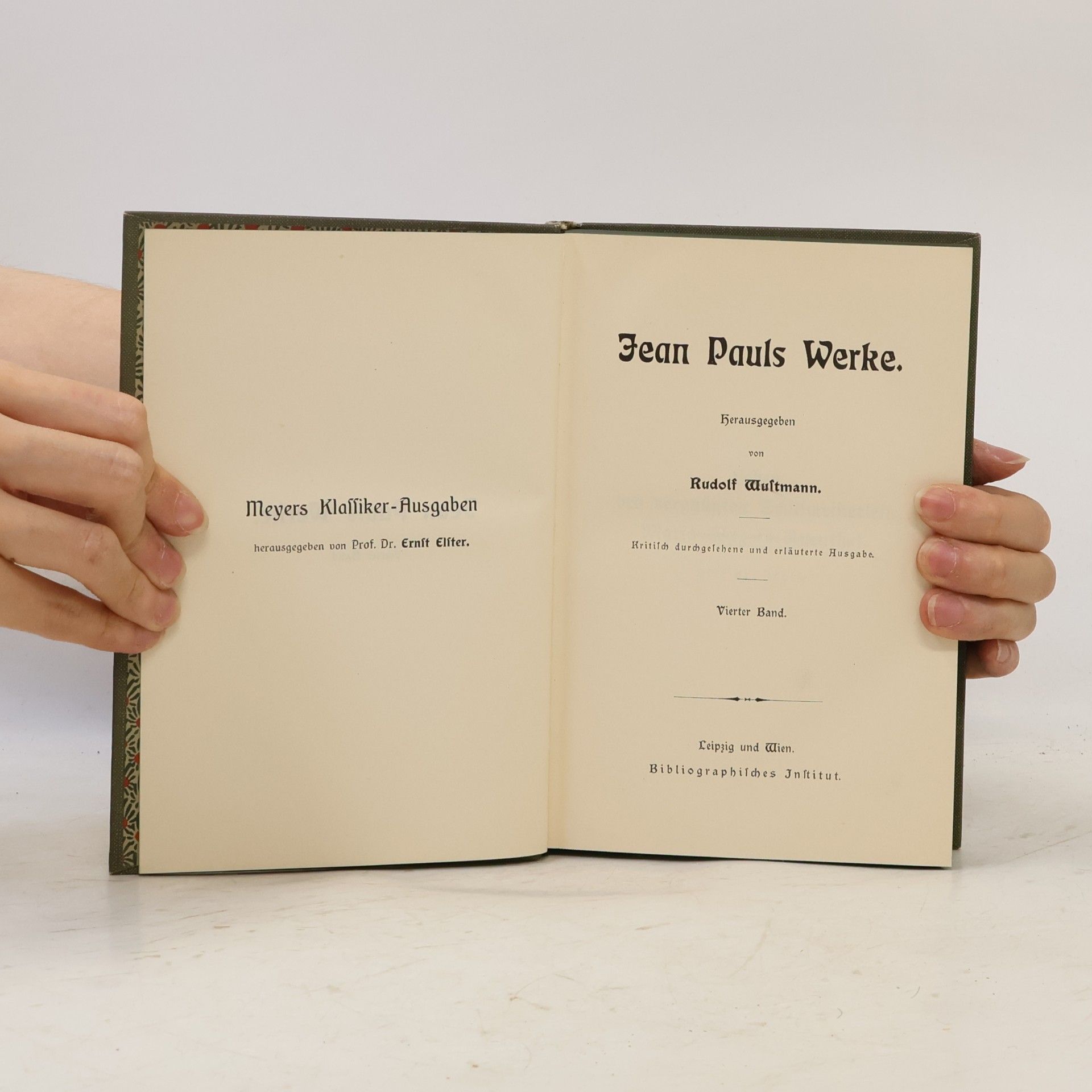 Rudolf Bultmann Jean Pauls Werke 4. Band