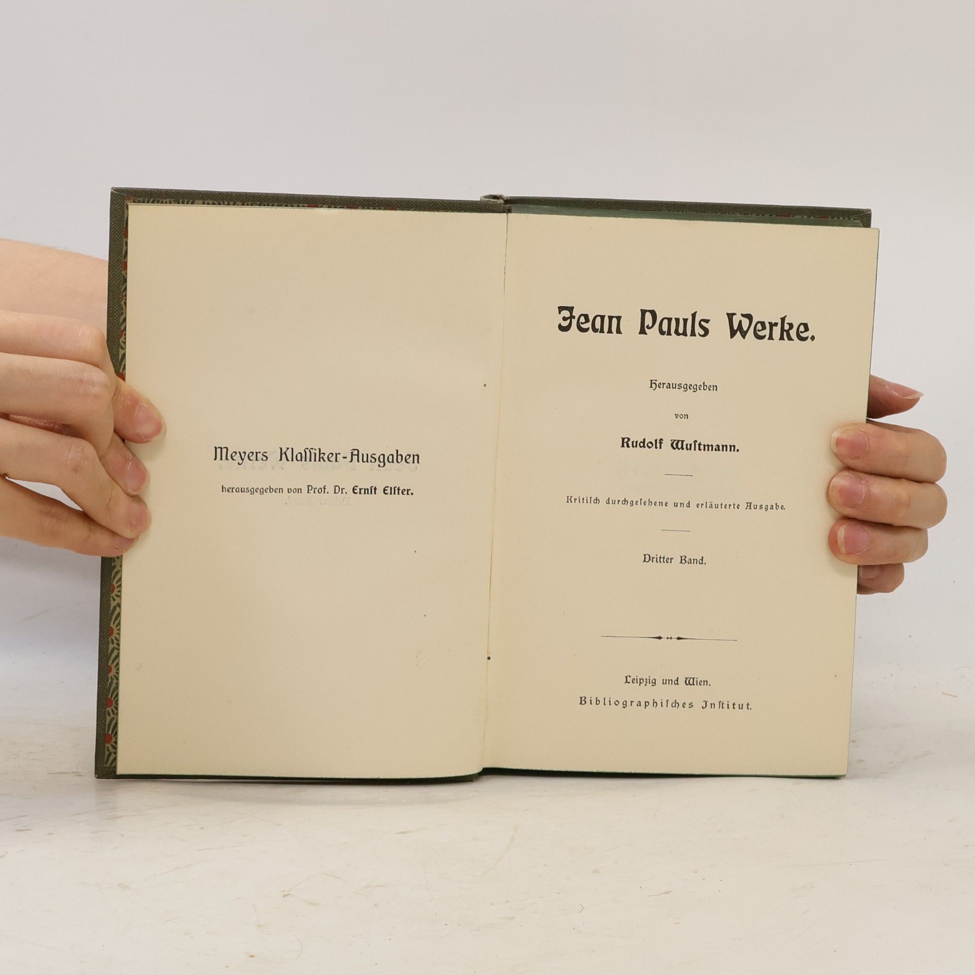Jean Paul Jean Pauls Werke 3