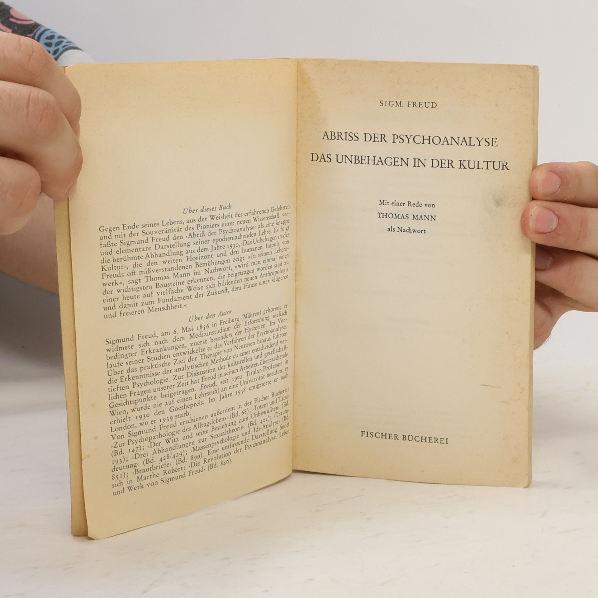 Sigmund Freud Abriß der Psychoanalyse. Das Unbehagen in der Kultur