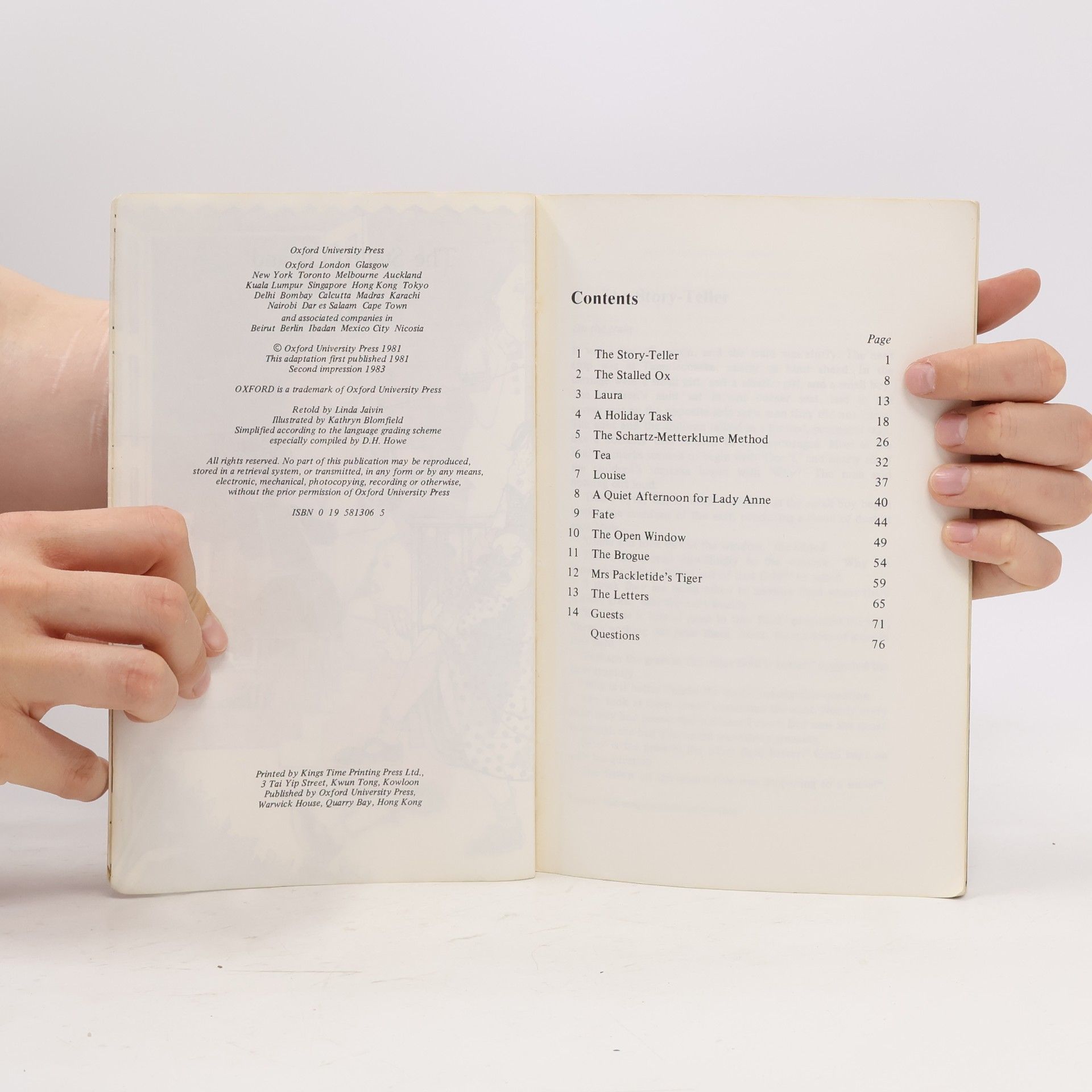 Saki Oxford Progressive English Readers - 4: The Stalled Ox and Other Stories