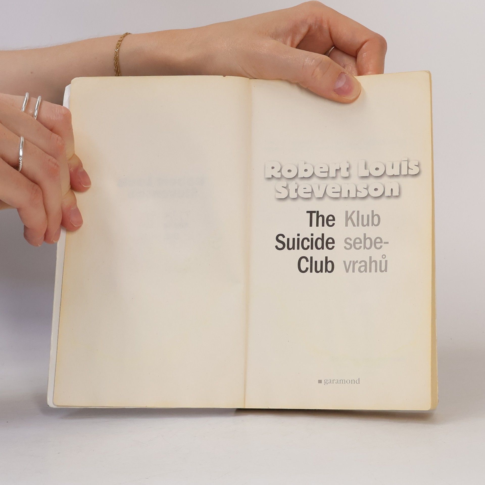 Robert Louis Stevenson The suicide club. Klub sebevrahů