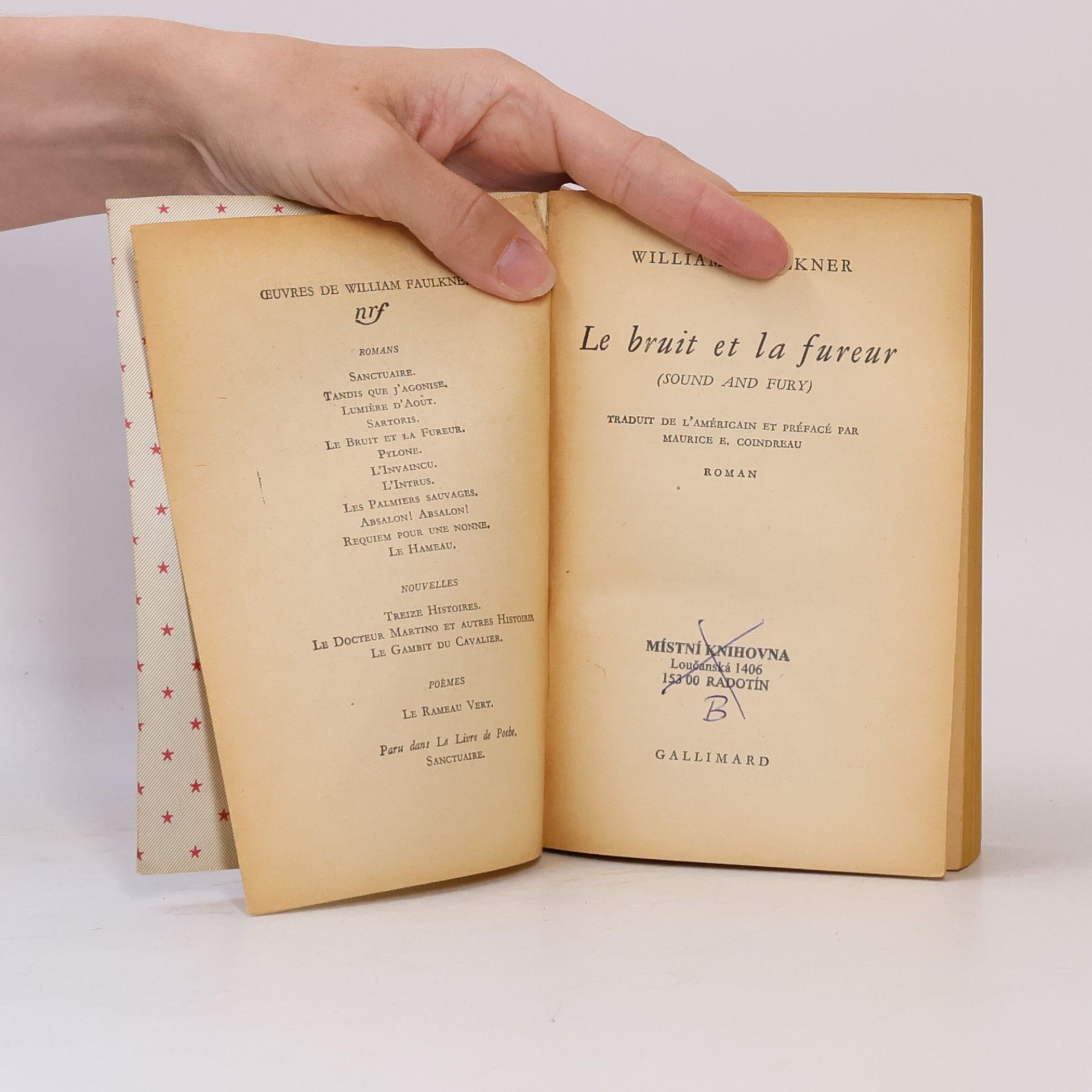 William Faulkner Le bruit et la fureur