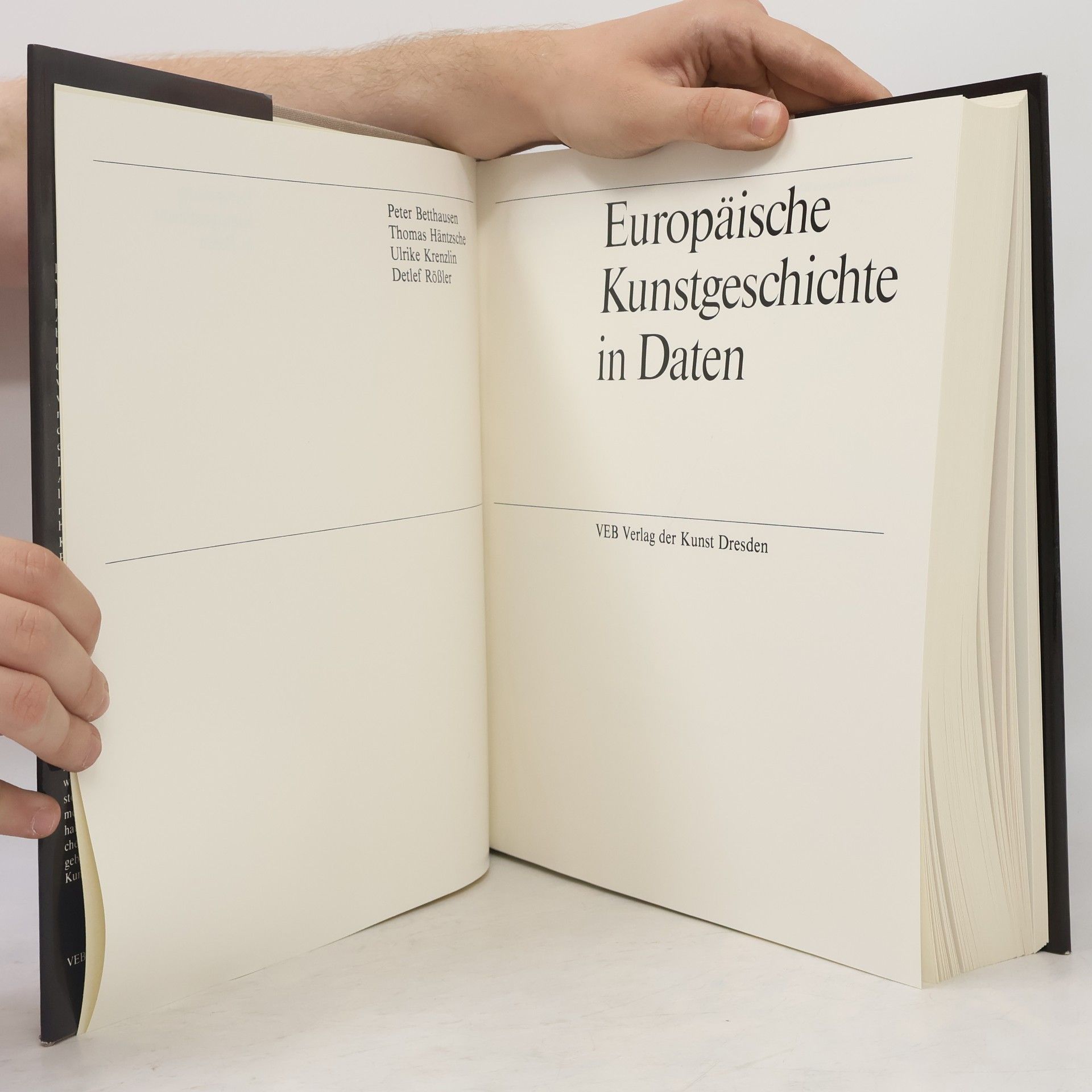 Peter Betthausen Europäische Kunstgeschichte in Daten