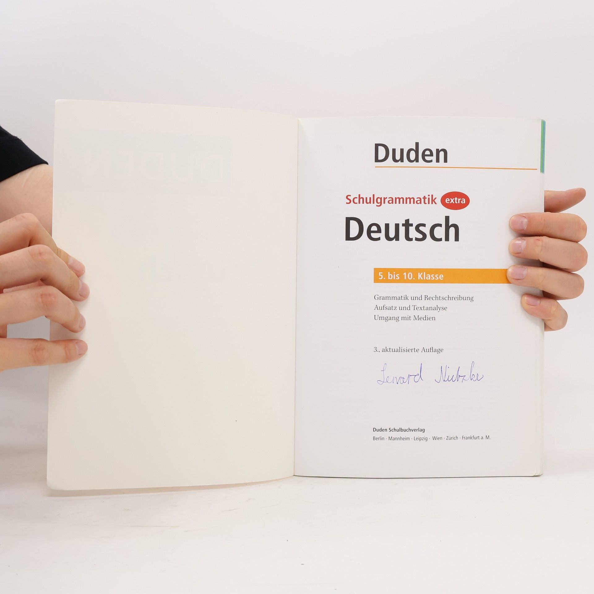 Monika Bornemann Duden, Schulgrammatik extra Deutsch
