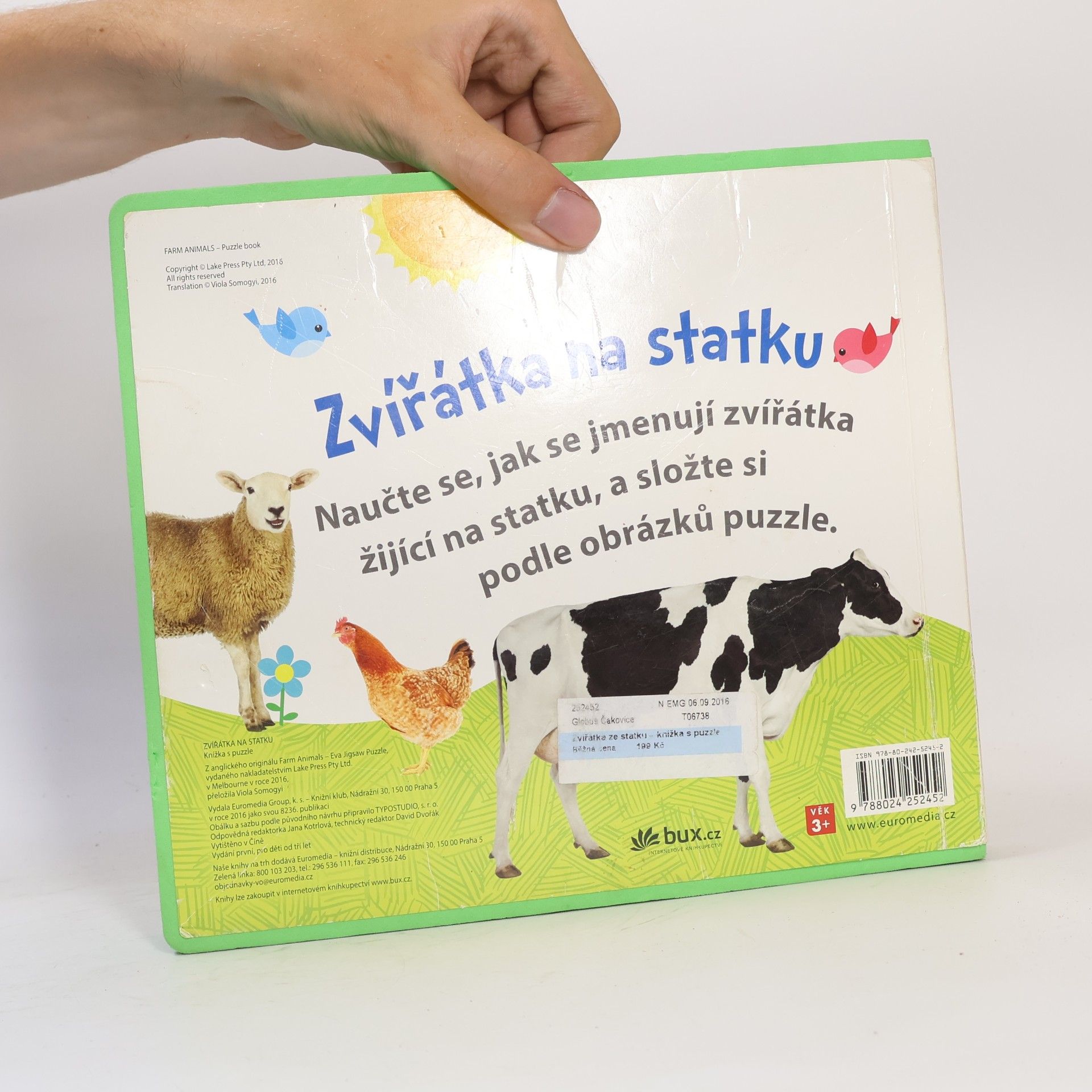 Kolektiv autorů Zvířátka na statku – knížka s puzzle