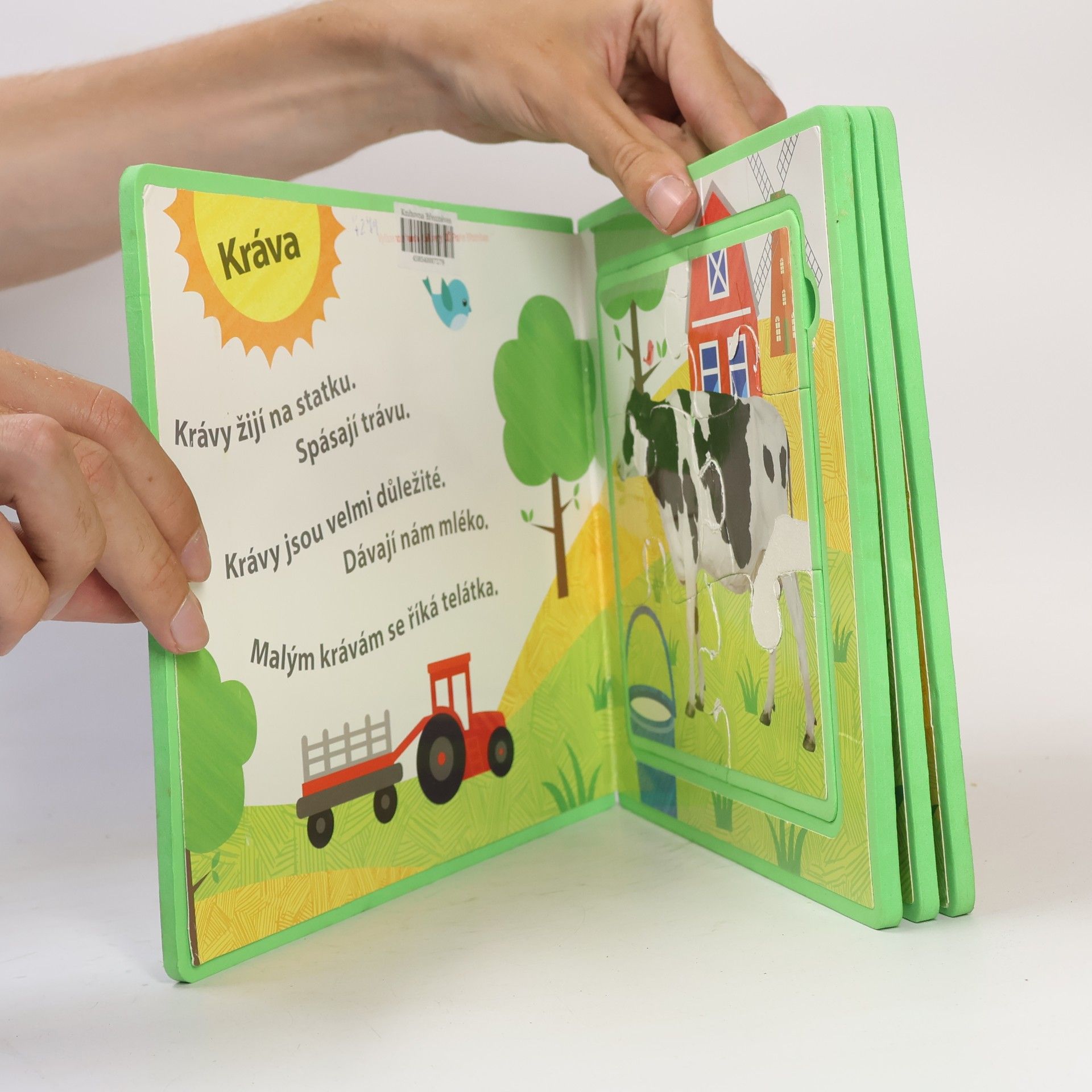 Kolektiv autorů Zvířátka na statku – knížka s puzzle