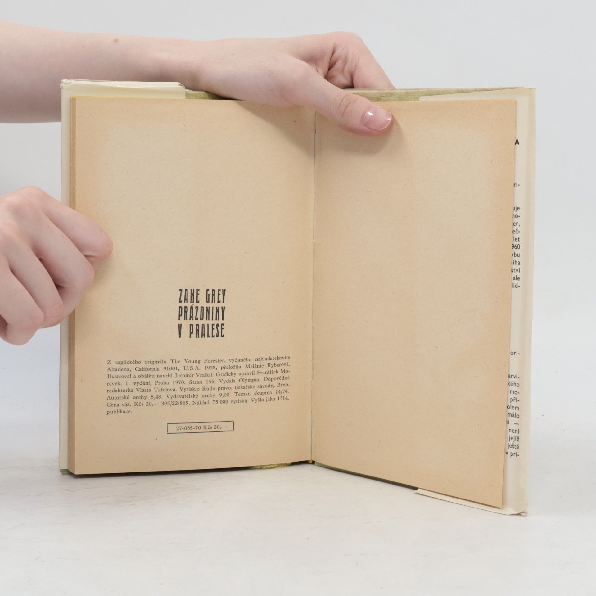 Zane Grey Prázdniny v pralese