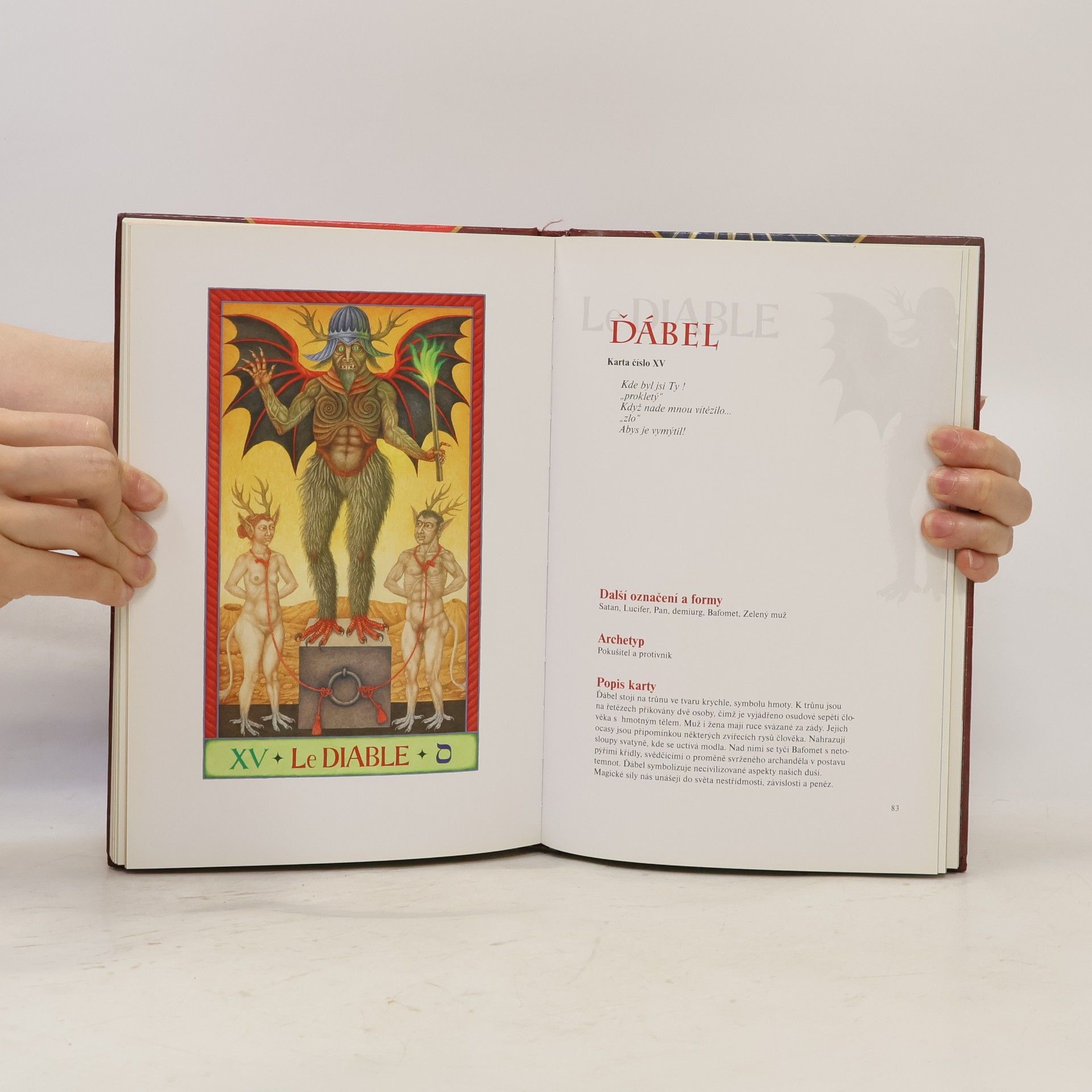 Jindra Čapek Marseilleský tarot. Tarotové karty Jindry Čapka