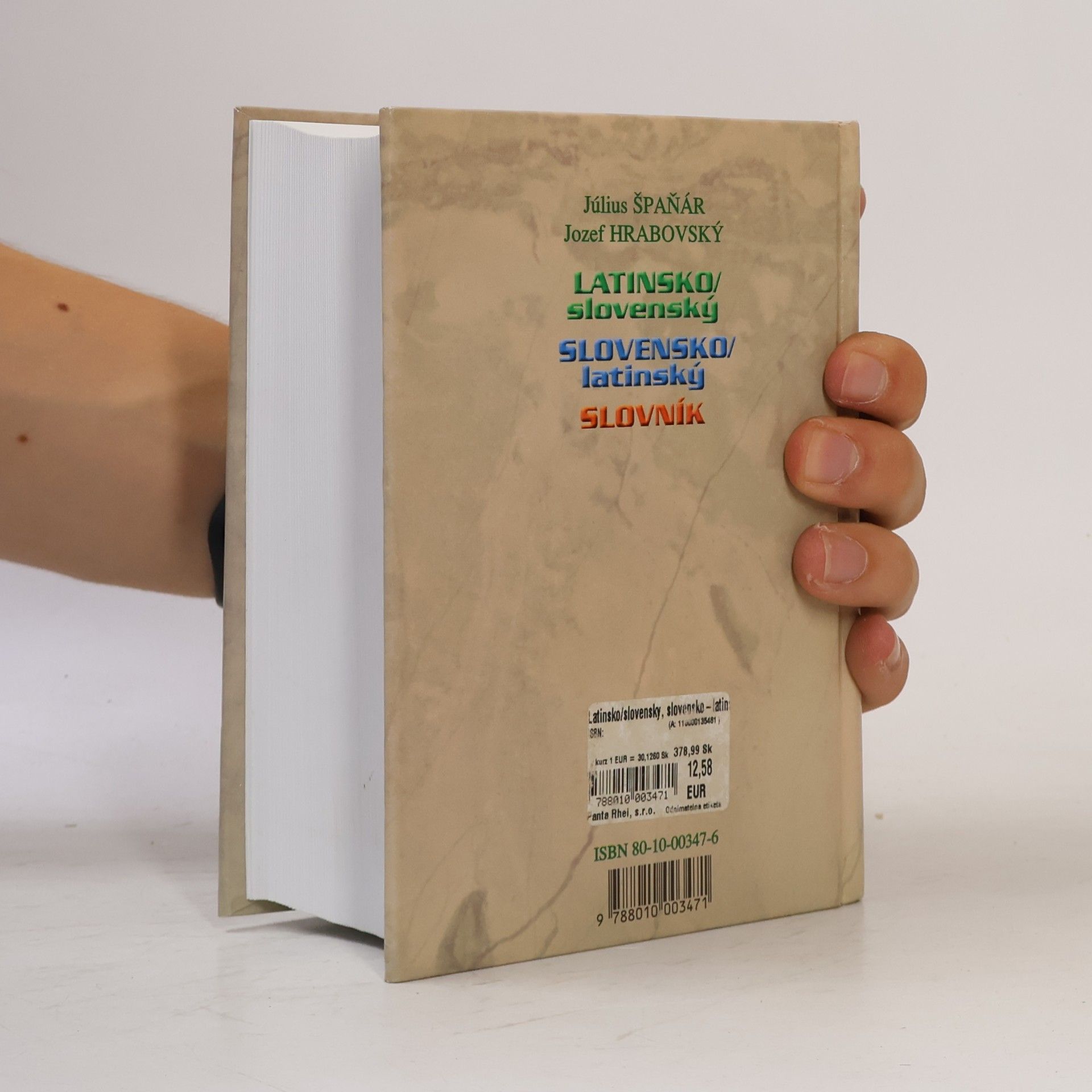 Július Špaňár Latinsko-slovenský, slovensko-latinský slovník