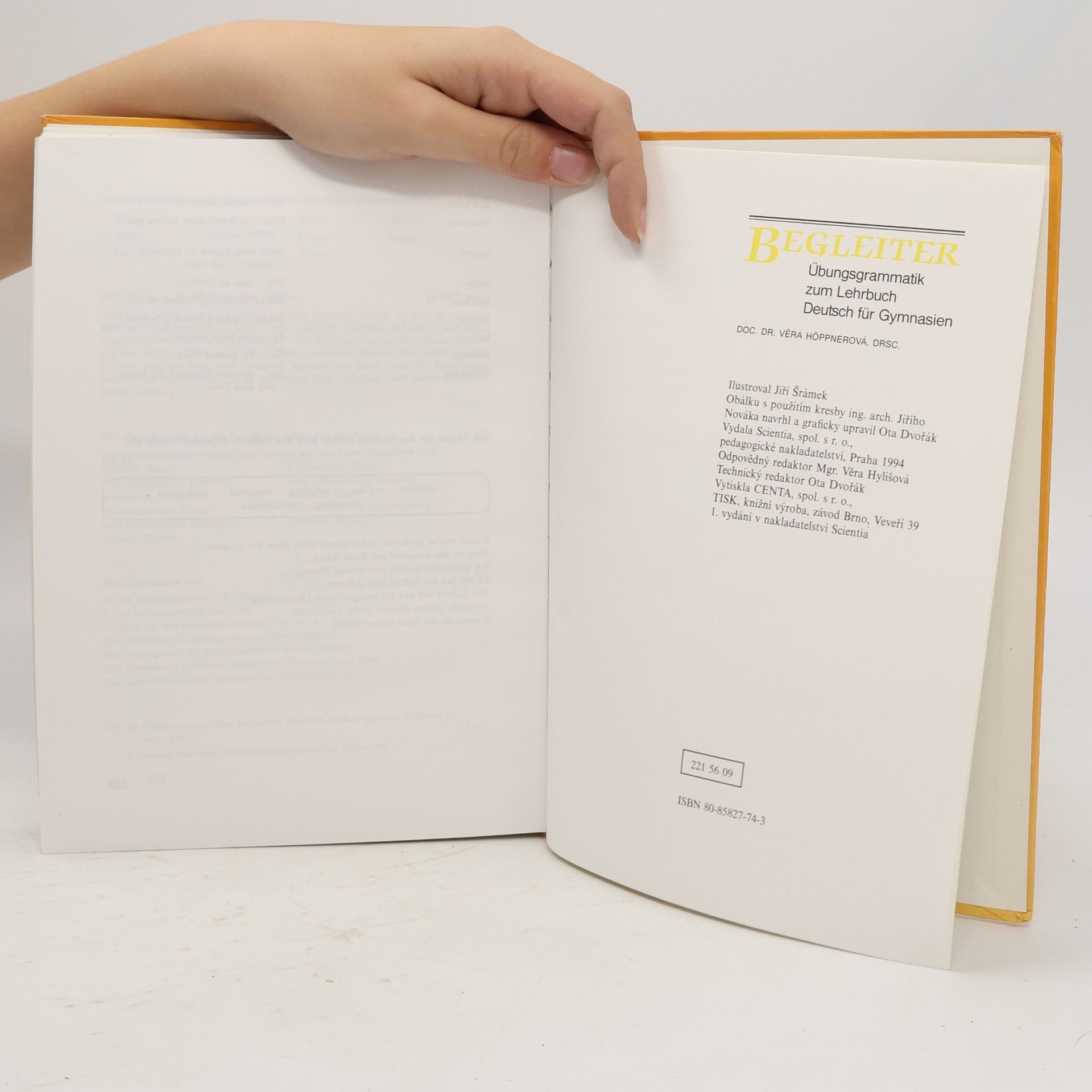 Věra Höppnerová Begleiter : Übungsgrammatik zum Lehrbuch Deutsch für Gymnasien