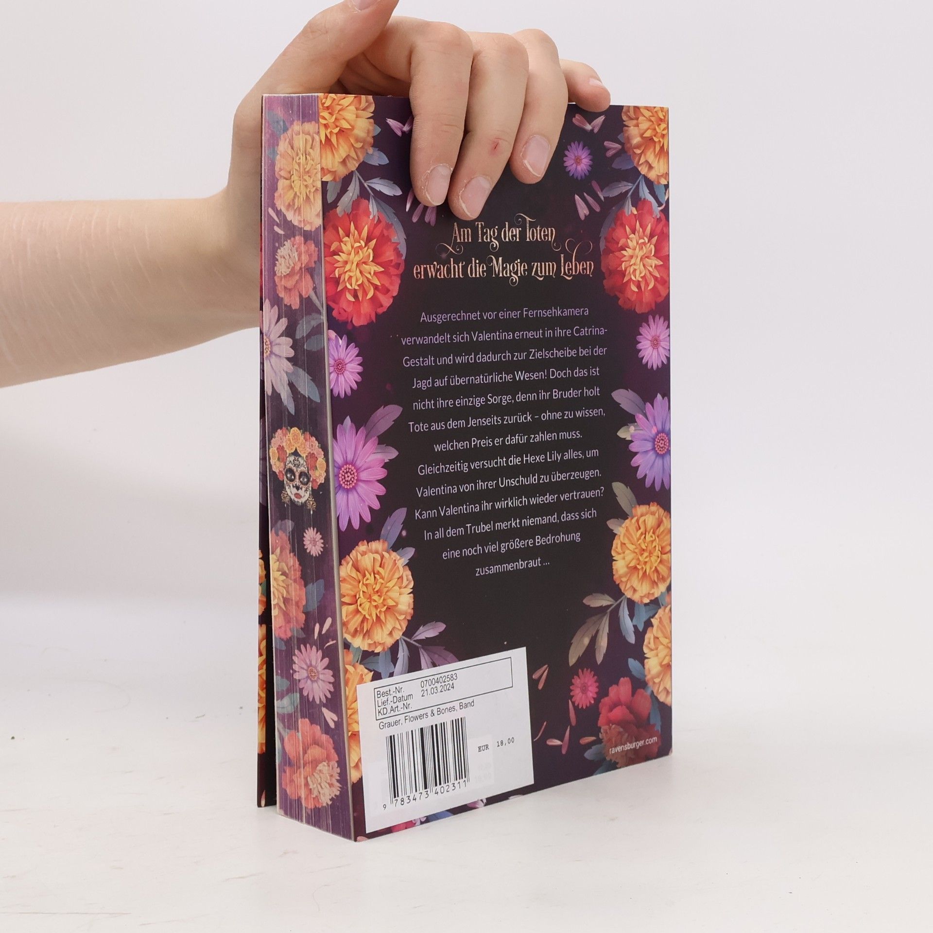Sandra Grauer Flowers & Bones, Band 2: Kuss der Catrina (Limitierte Auflage mit Farbschnitt!)